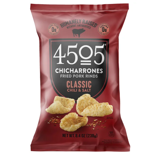 4505 CHICHARRONES FRIED PORK RINDS 8.4 OUNCES