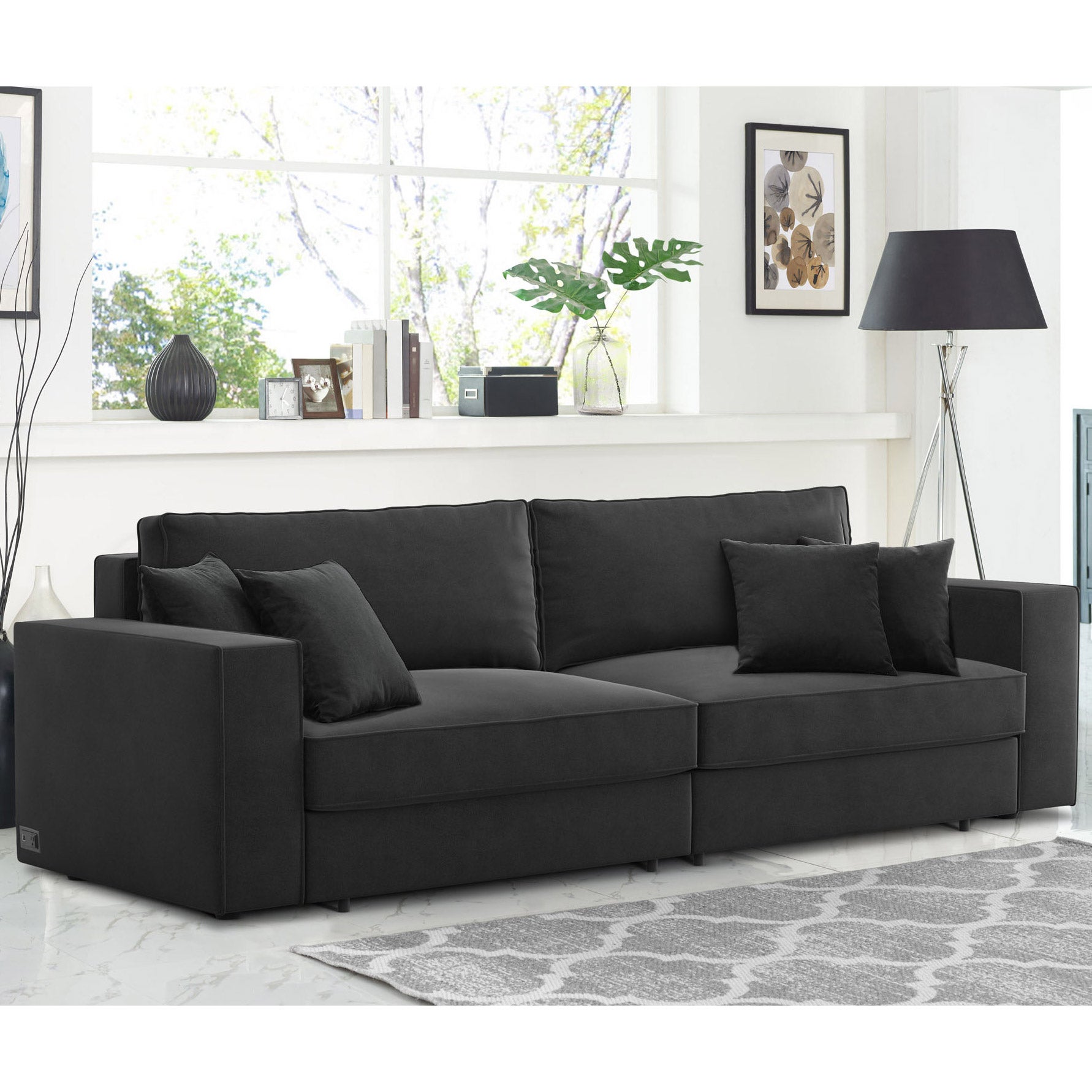 SWITCH Cokes Sofa 2P Switch Queen Convertible Sofa with Accent 