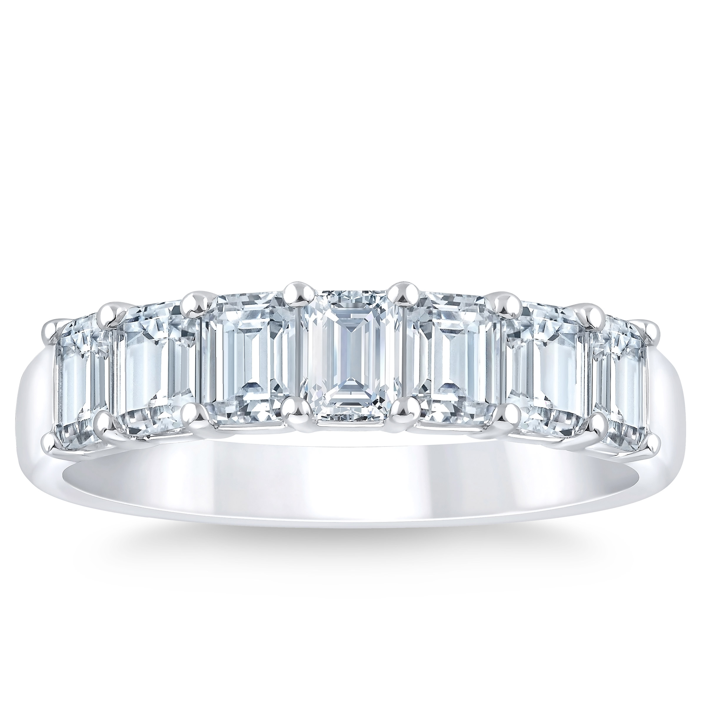 Emerald Cut Diamond Wedding Band (1.25 ctw)
