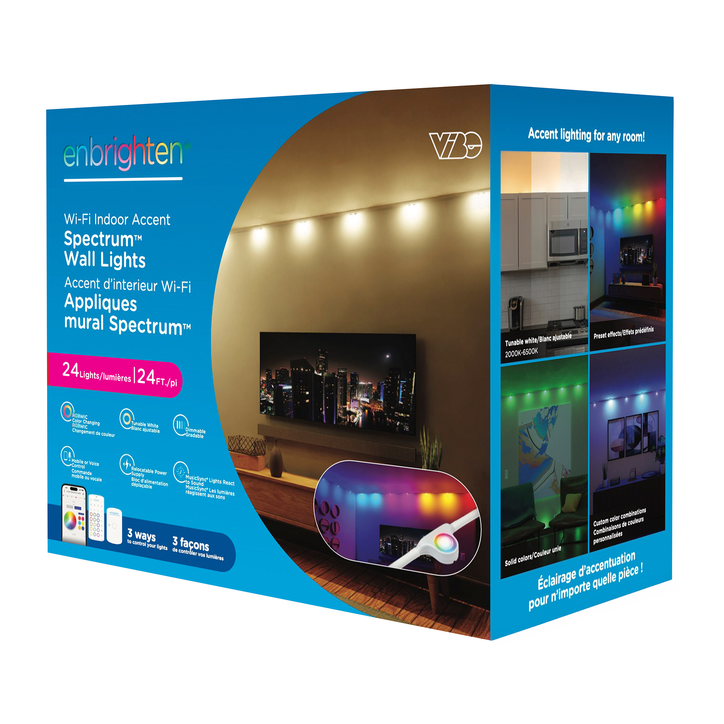 Enbrighten Vibe Wi-Fi Color-changing Indoor Accent Lights