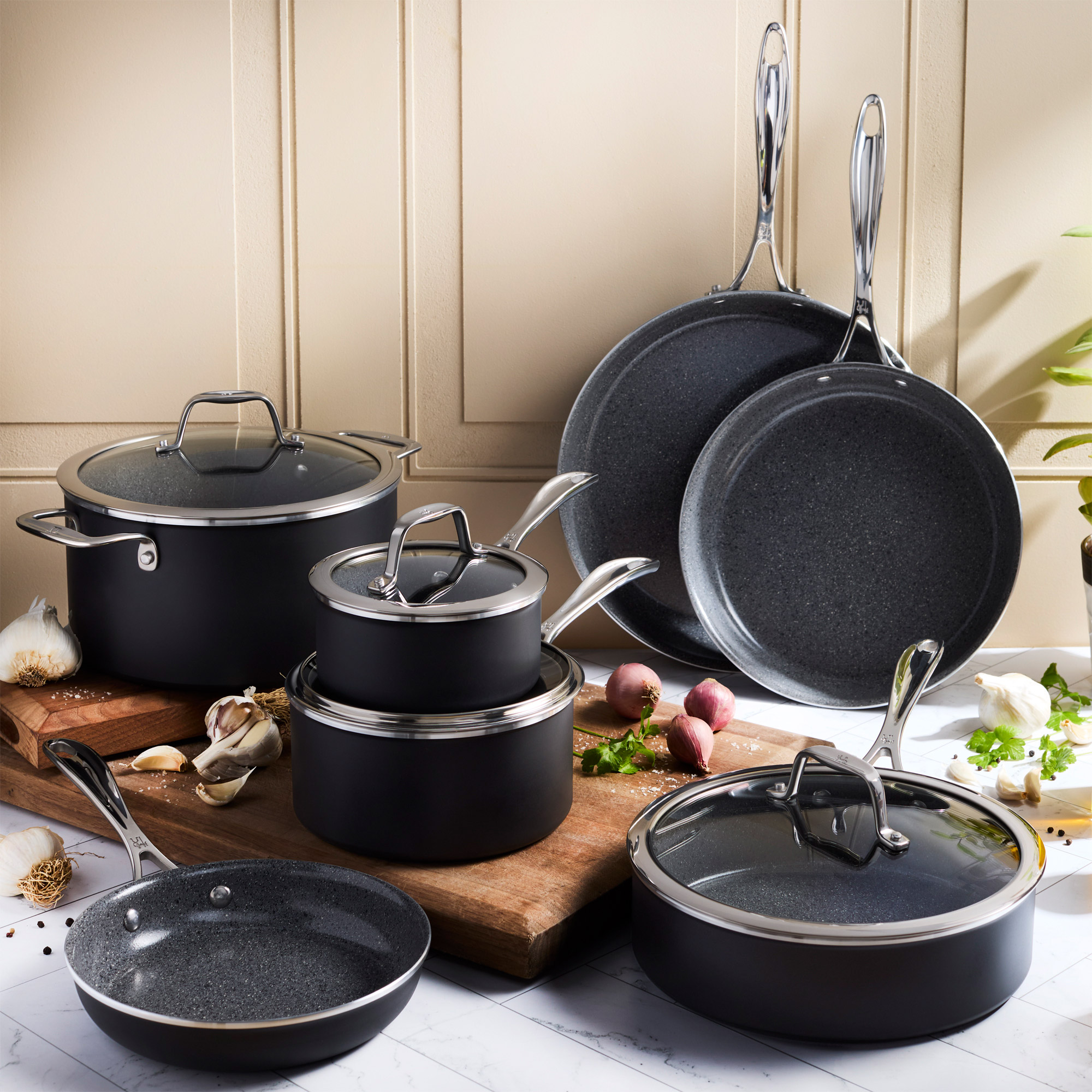 Henckels Capri Ceramic 11-piece Cookware Set | Costco