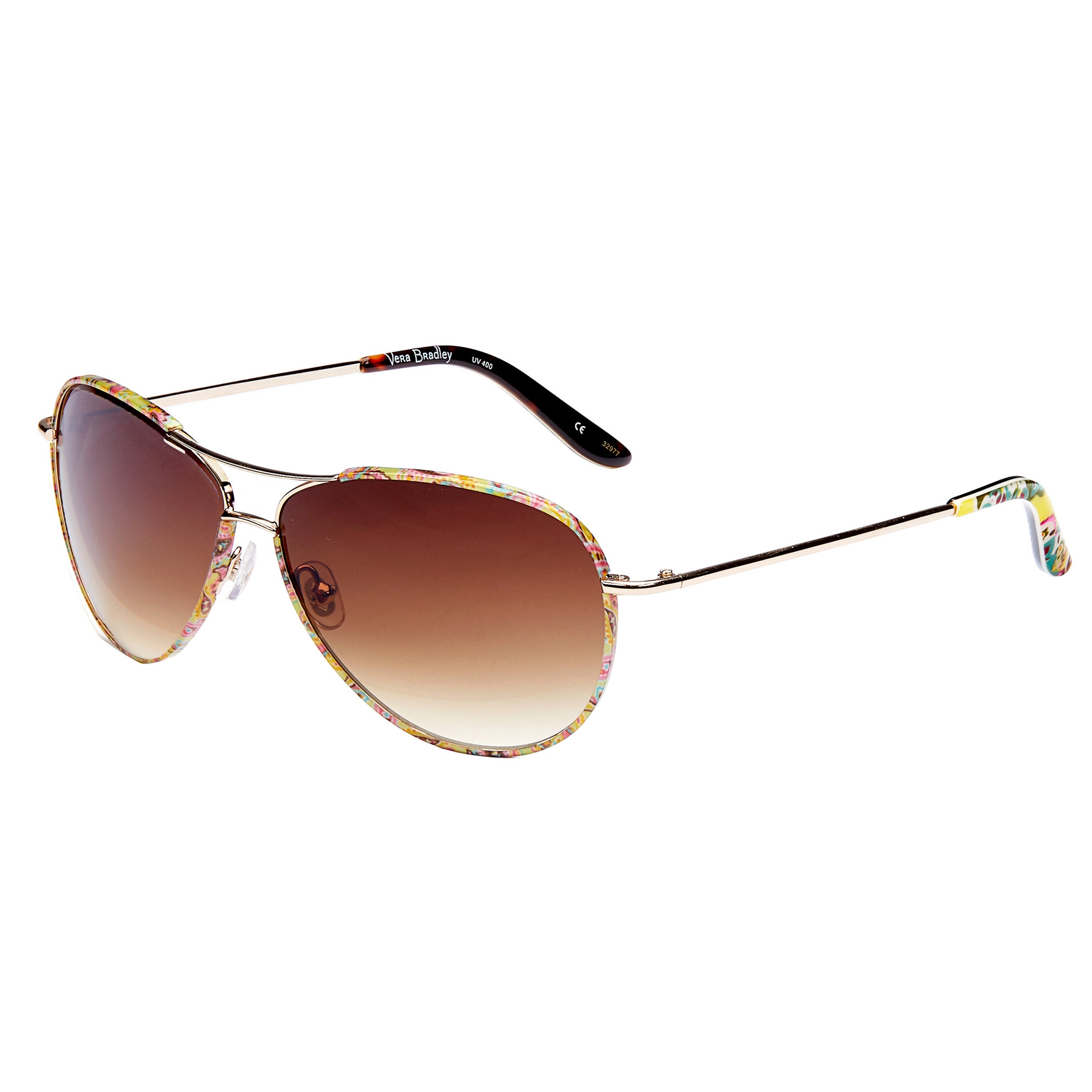 Vera Bradley Black Sunglasses with Floral Accents Vera Bradley KIANA | America main image 4