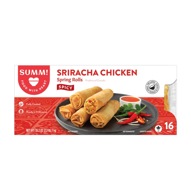 SUMM! SRIRACHA CHICKEN SPRING ROLLS 35.2 OUNCES