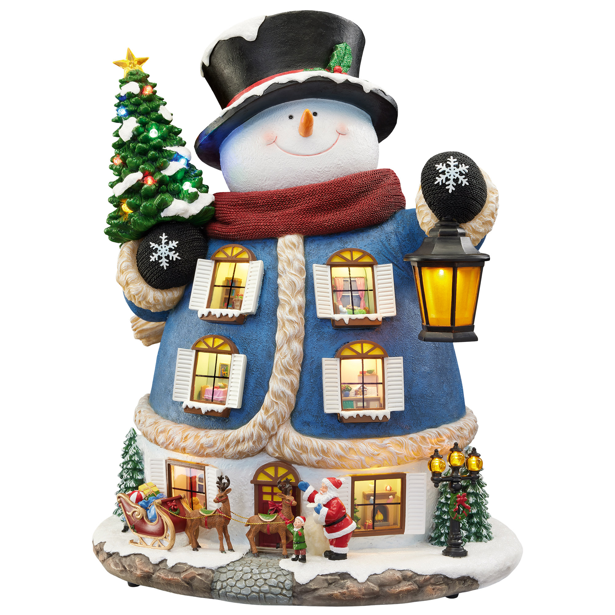 スノーマン 置物 LED 音楽 コストコ クリスマス 47 cm (18.5 in.) Snowman with Music and Story | Costco