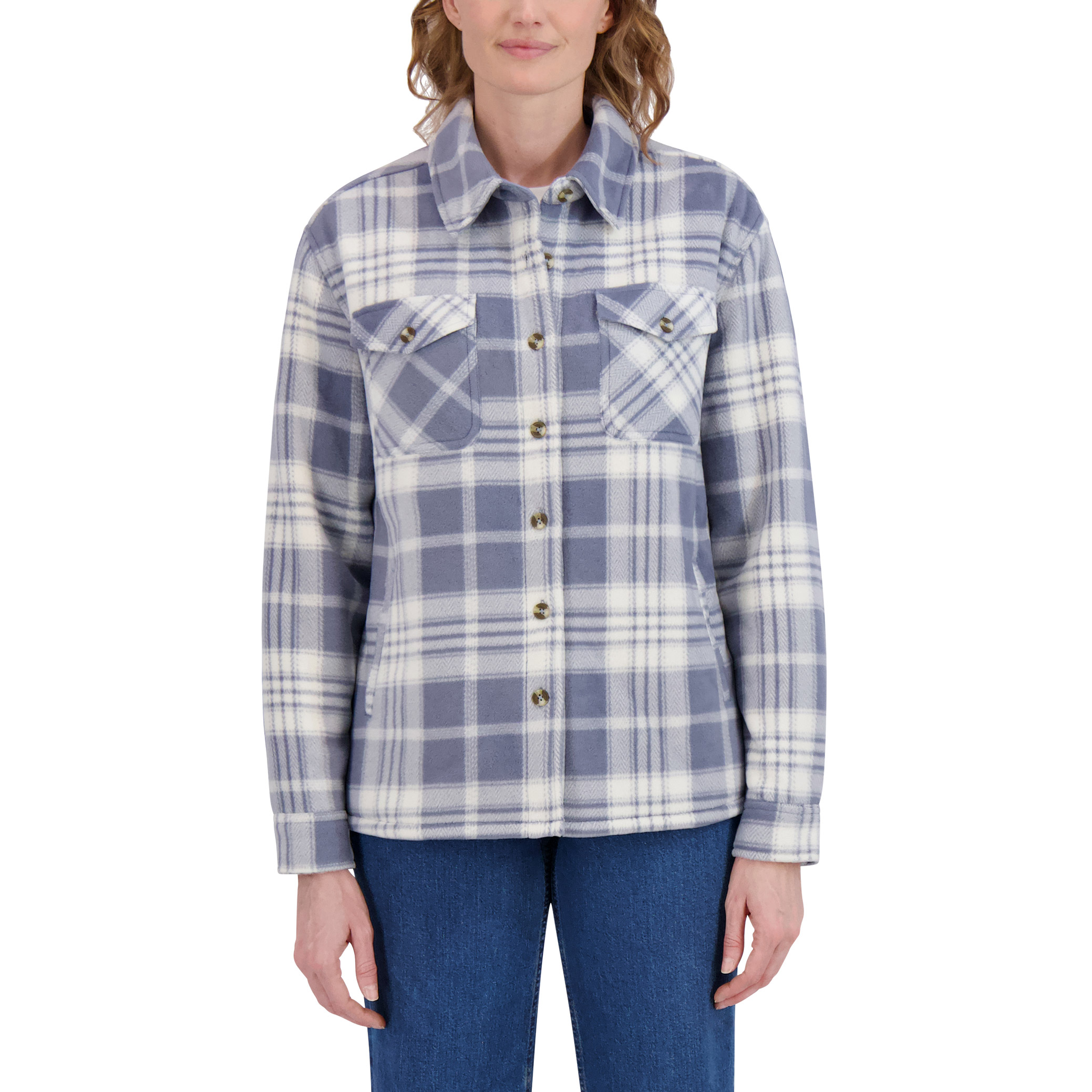 Sage Collective Women's Plush Shirt Jacket