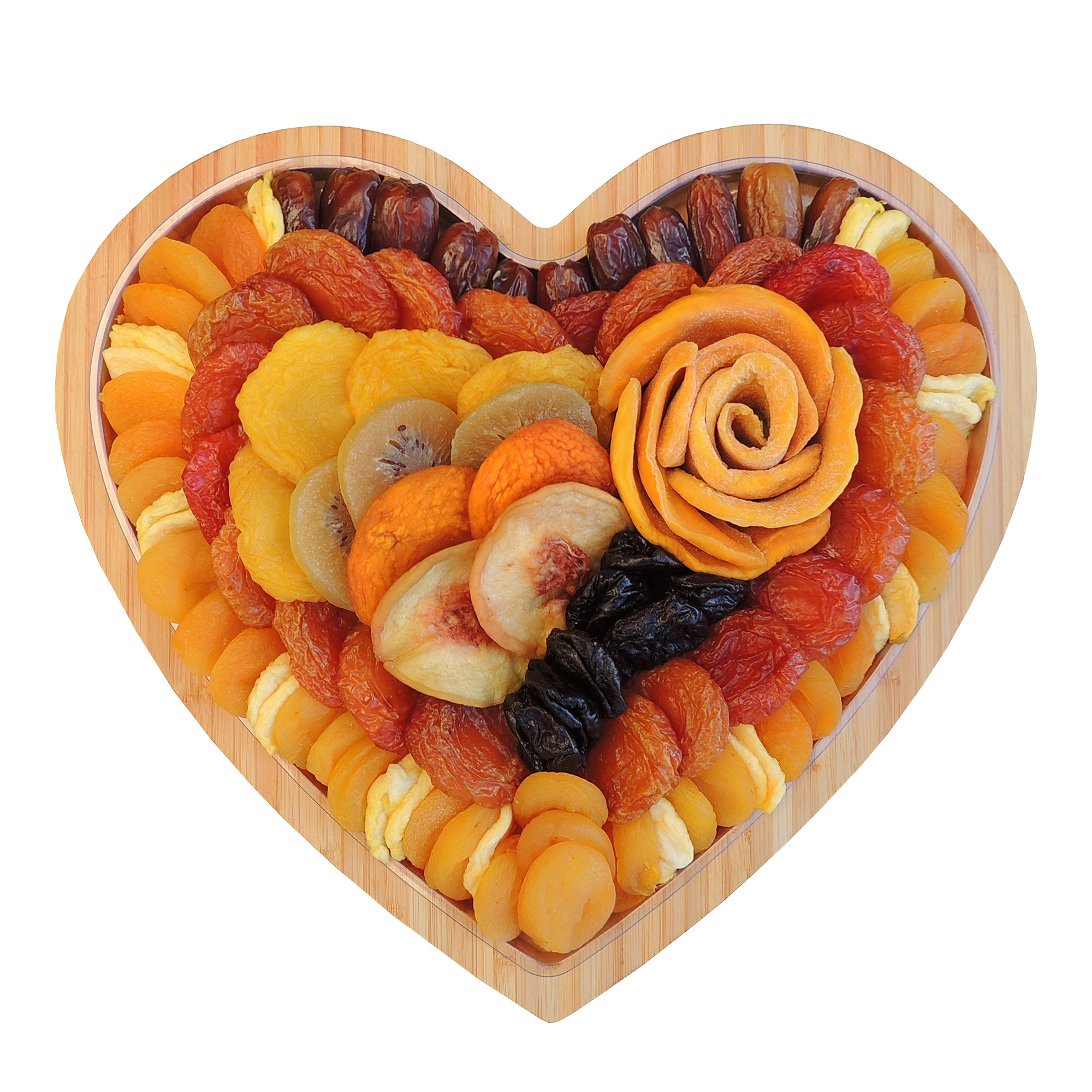 Vacaville Fruit Company, 36 oz, Dried Fruit Heart Shaped Bamboo