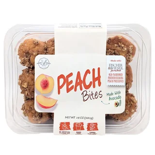 BAKERY STREET PEACH BITES 24 OZ