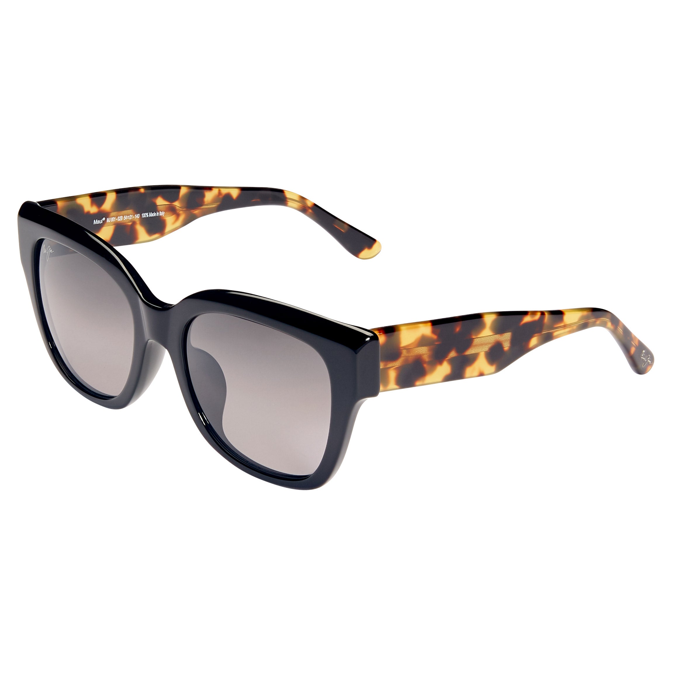 Maui Jim Siren Song GS801-02B Black Gloss w/Tokyo Tortoise Temples