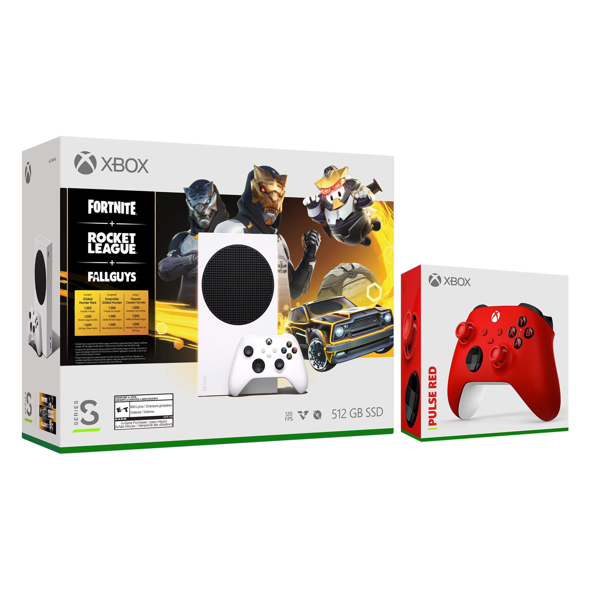 Gilded Hunter Xbox Series S 512GB Console - with Pulse Red
