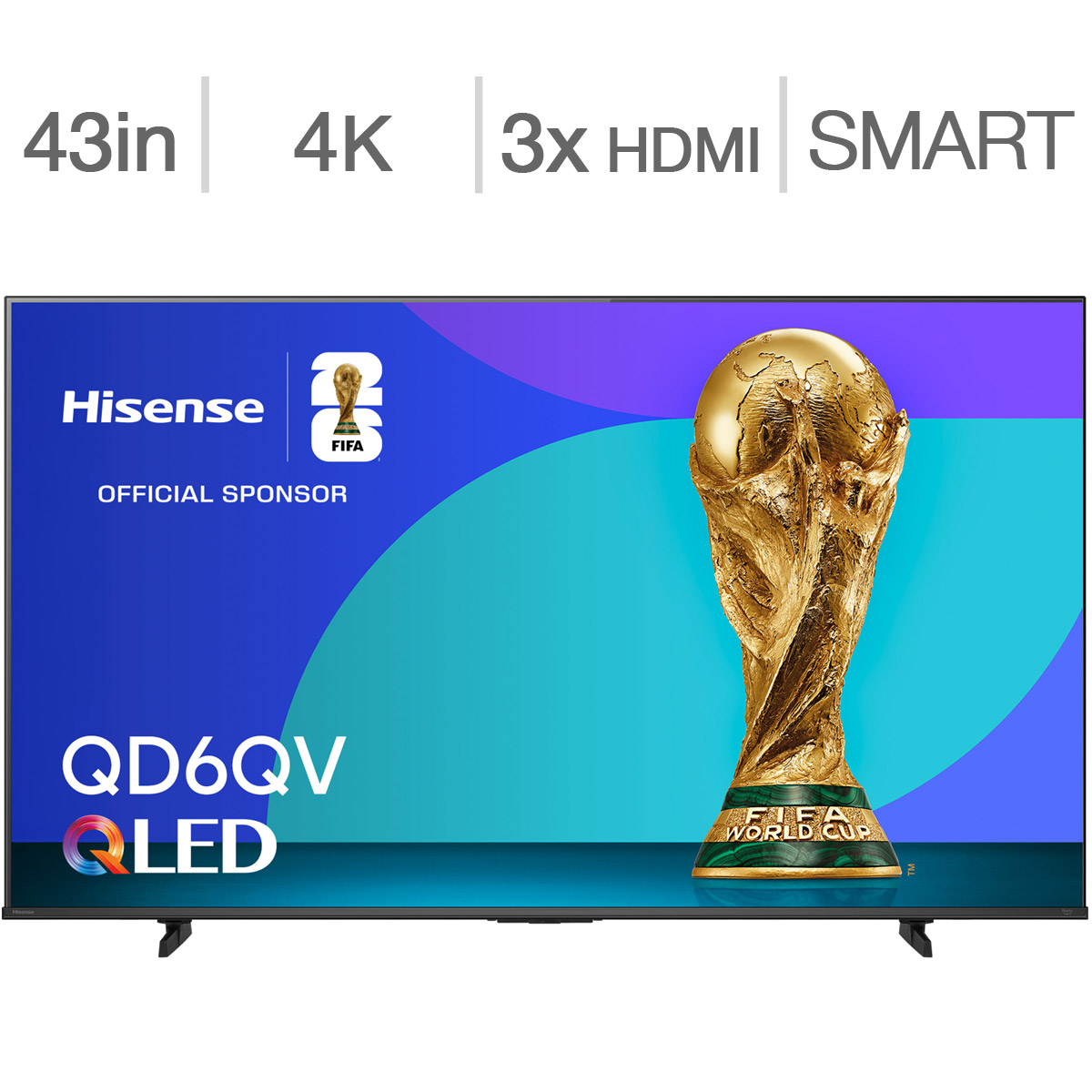 Hisense 43&#034; Class - QD6QV Series - 4K UHD QLED TV