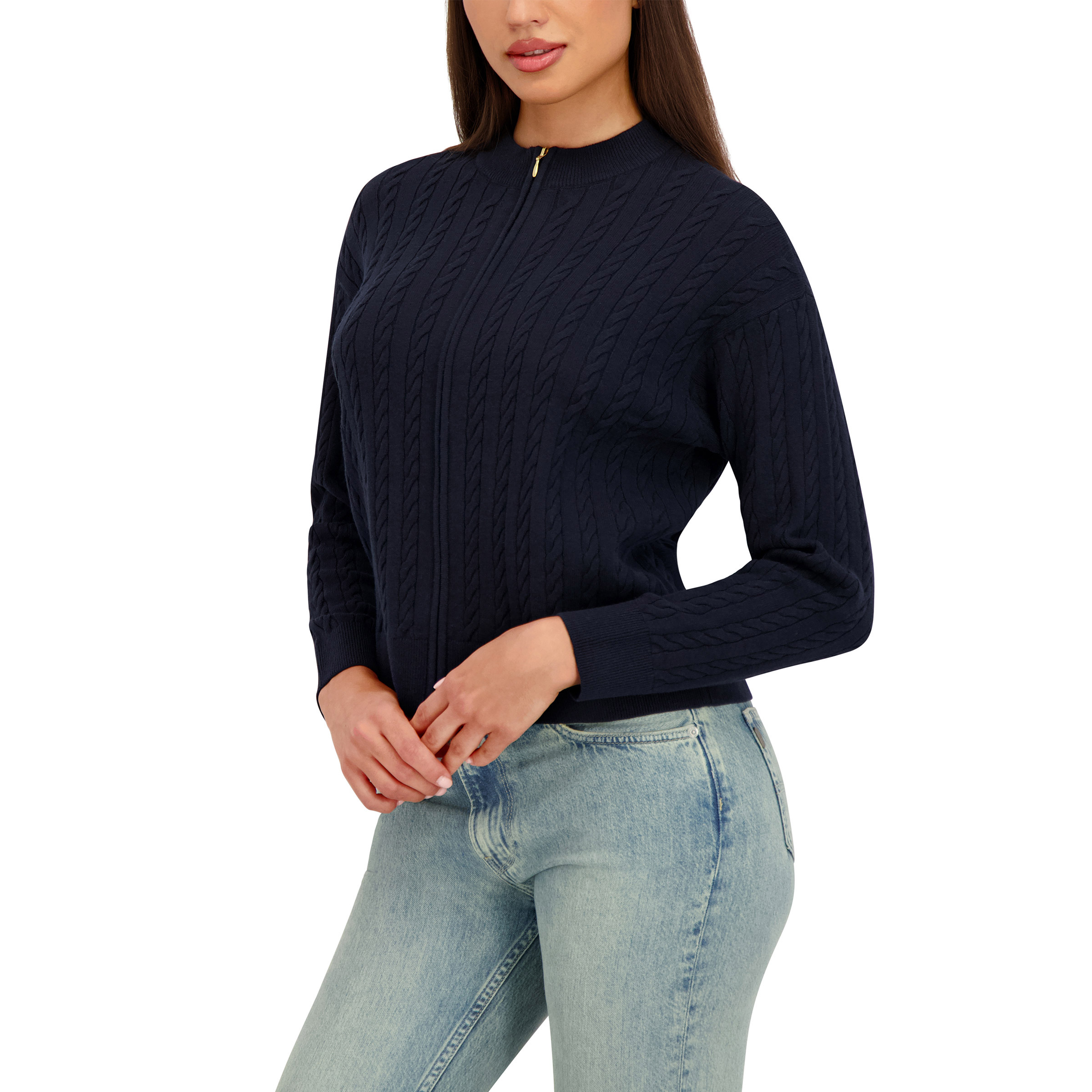 超美品❗️NAUTICA USA IMPORT CABLE KNITケーブル編み Nautica Jeans Women's Cable Cardigan | Costco
