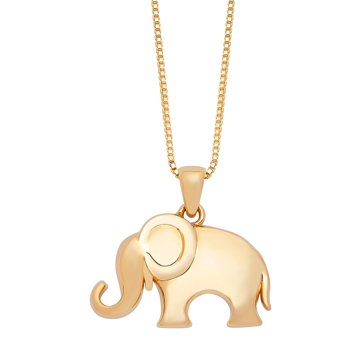 14kt Yellow Gold Elephant Pendant Costco