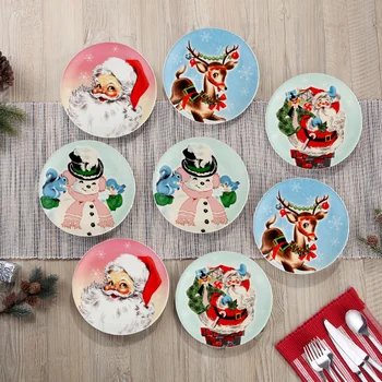 Mr. Christmas 8-Piece Round Plate Set | Costco Mr. Christmas 8-Piece Round Plate Set | Costco