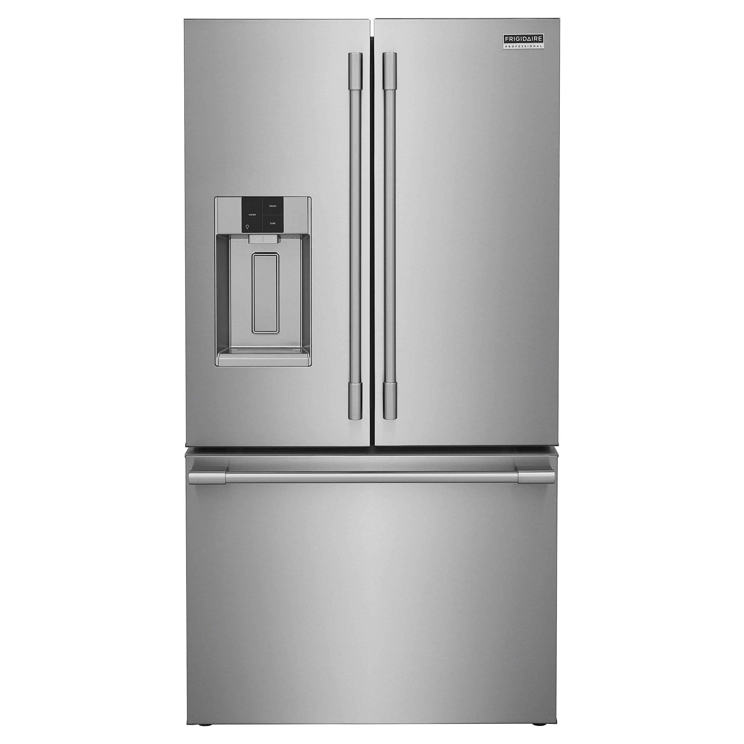 Frigidaire Professional 36 in. 22.6 cu. ft. Counter Depth Stainless Steel French Door Refrigerator with Auto-Close Doors