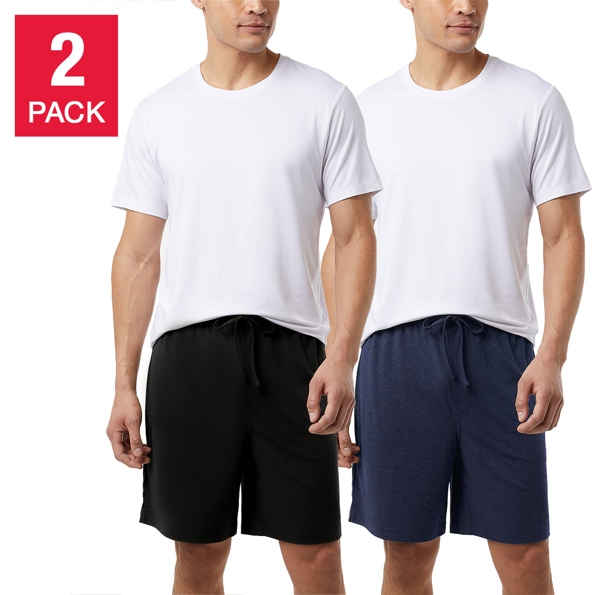 32 Degrees Men's Lounge Short, 2-pack