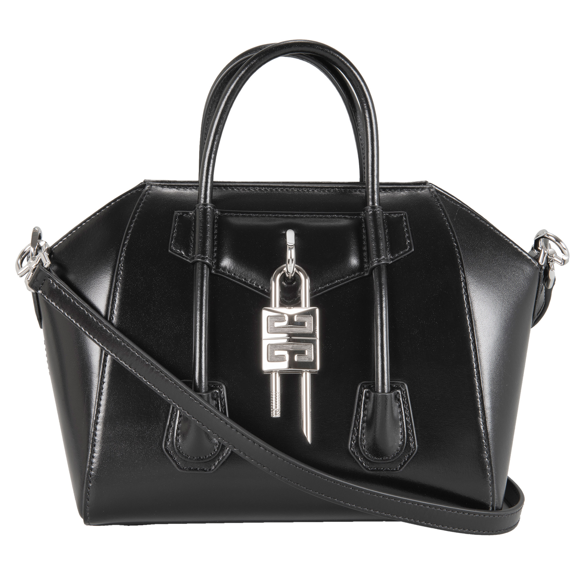 Givenchy Mini Antigona Lock Bag, Black | Costco