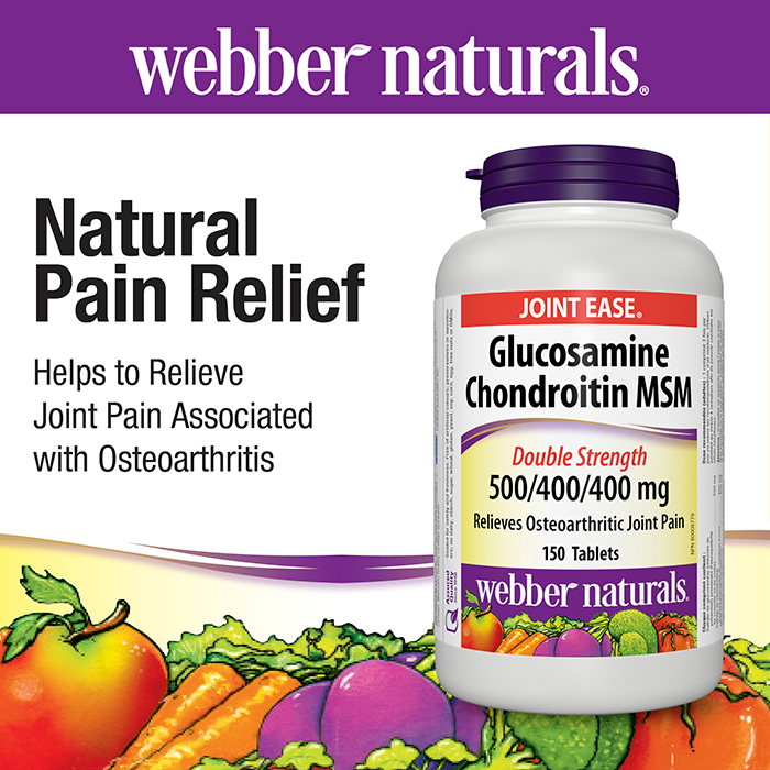 webber naturals Glucosamine, Chondroitin & MSM -- 150 Tablets