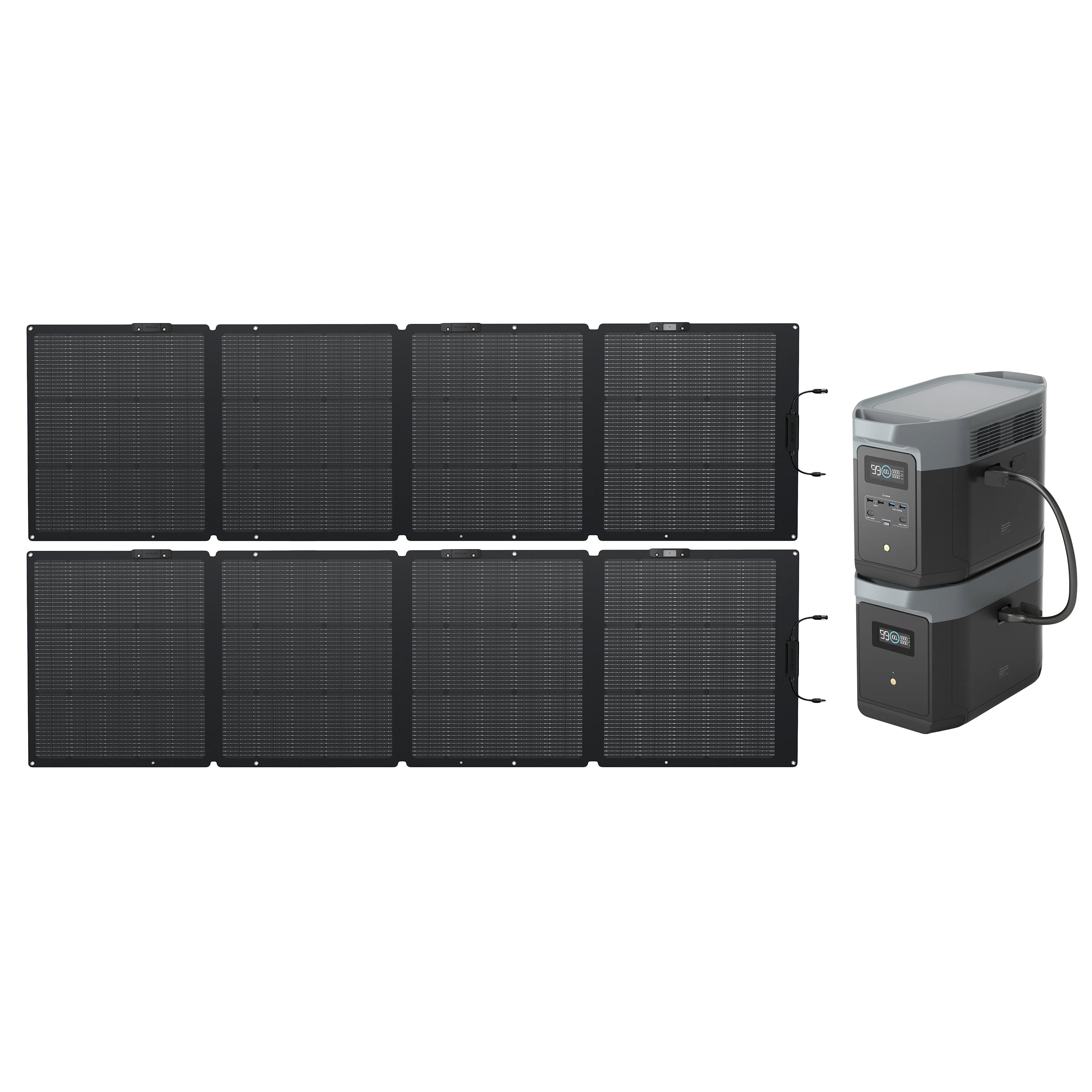 EcoFlow DELTA 2 Max Portable Solar Generator Combo with 2-piece 220W Solar Panel