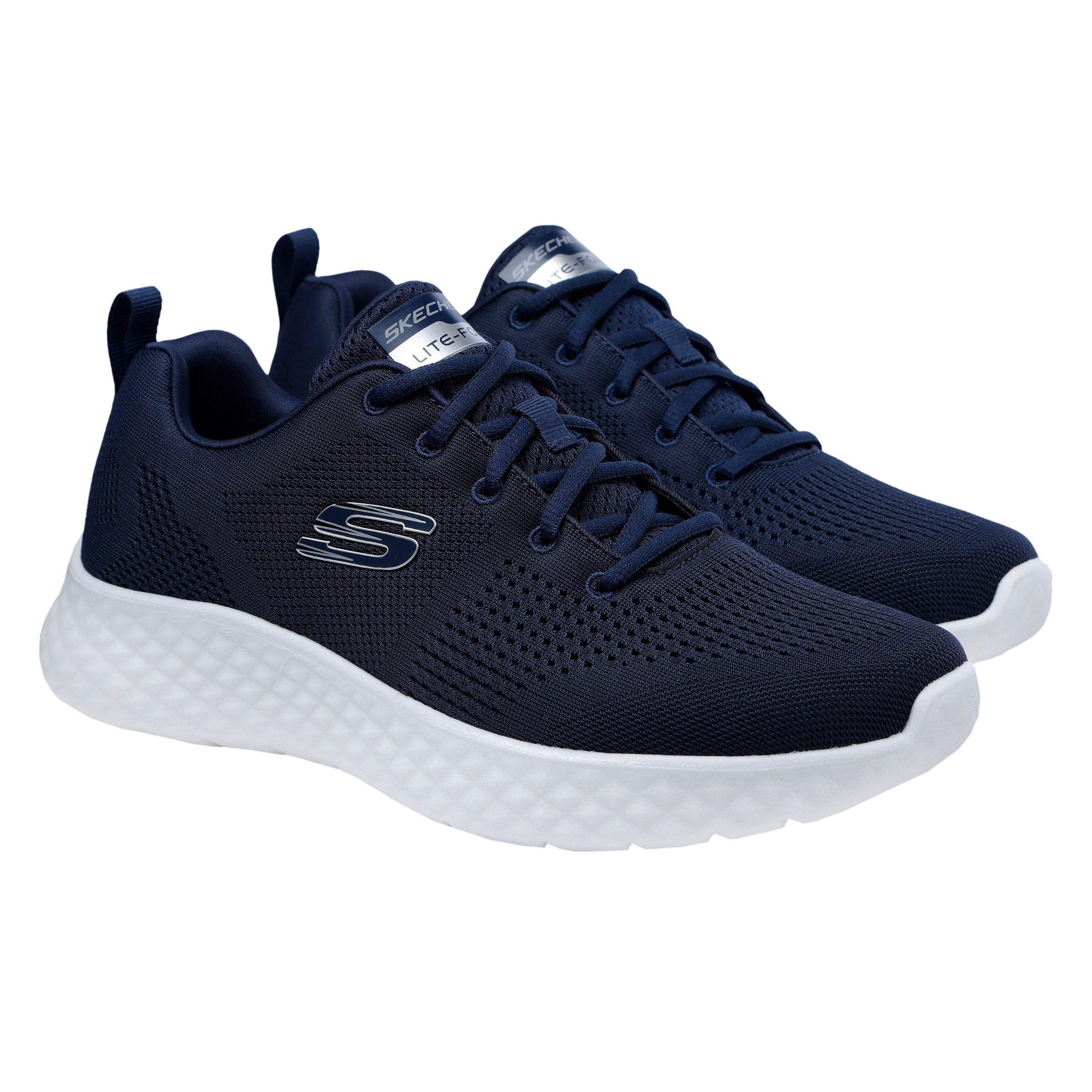 Skechers Men\'s Elite Flex Air-Cooled Memory Foam Shoes White/Chalk/Blue 16939WMC Skechers Slip-ins: Contour Foam - Cozy Fit main image 2