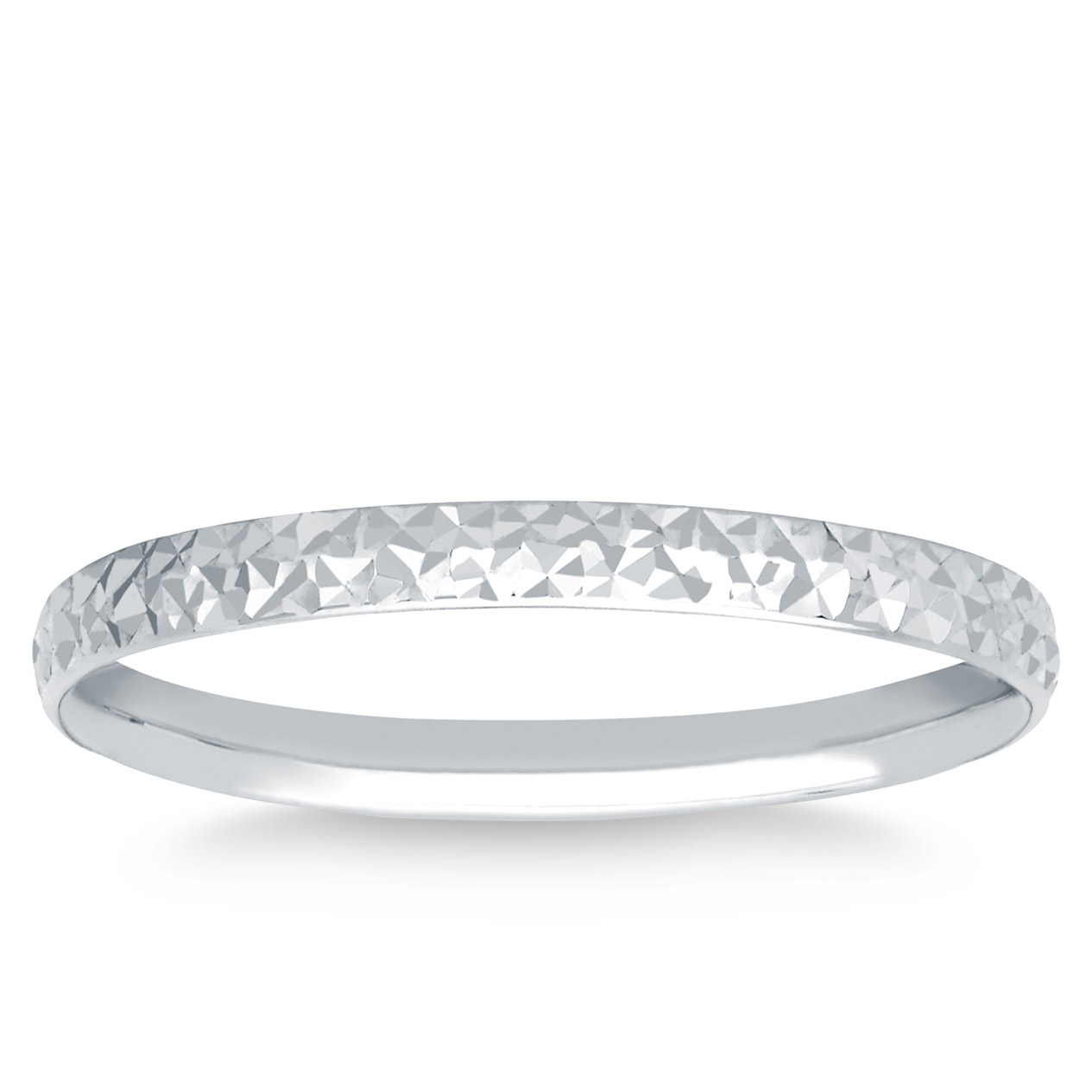 Diamond Cut Stackable Ring 