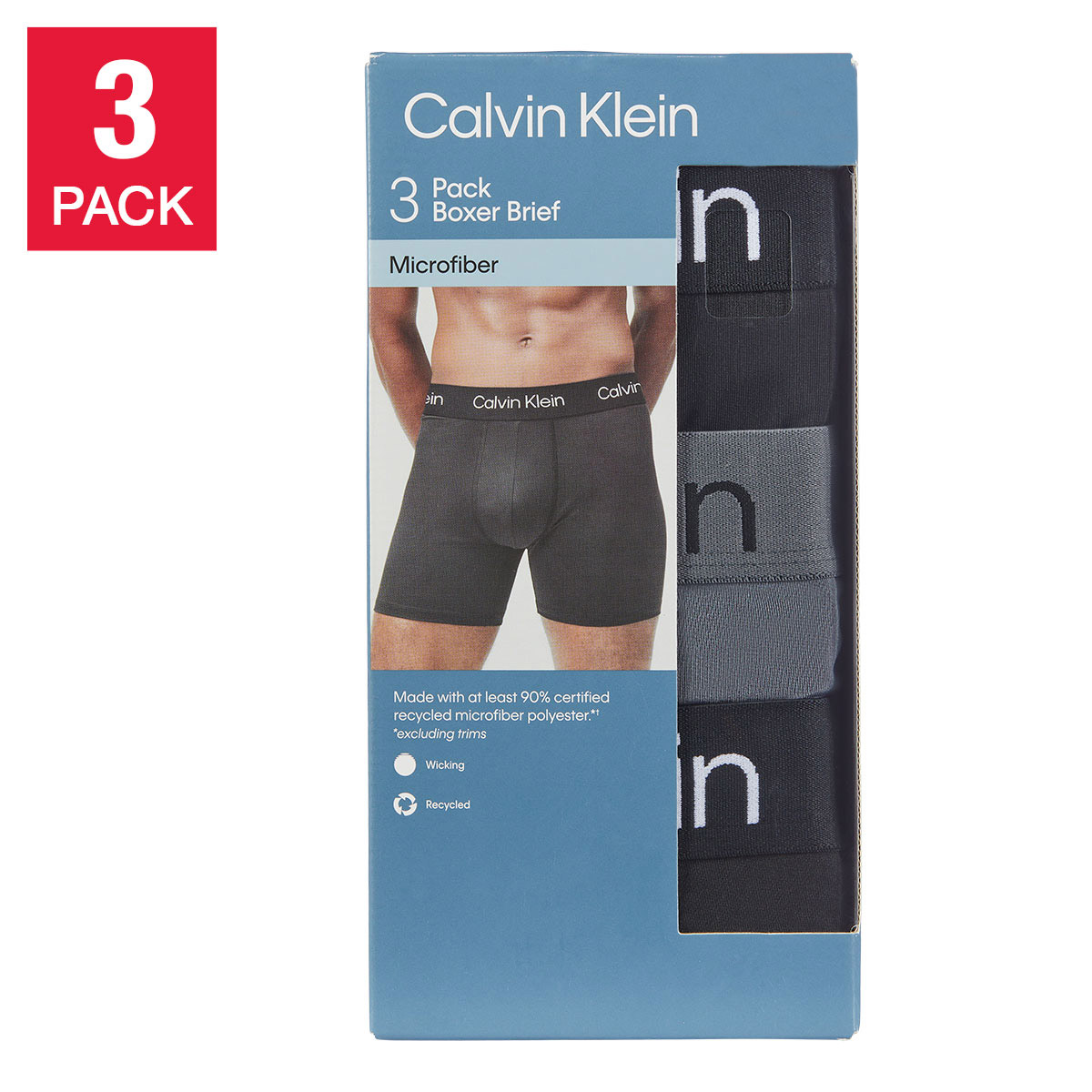 Calvin Klein Men's Boxer Brief, 3-pack Costco