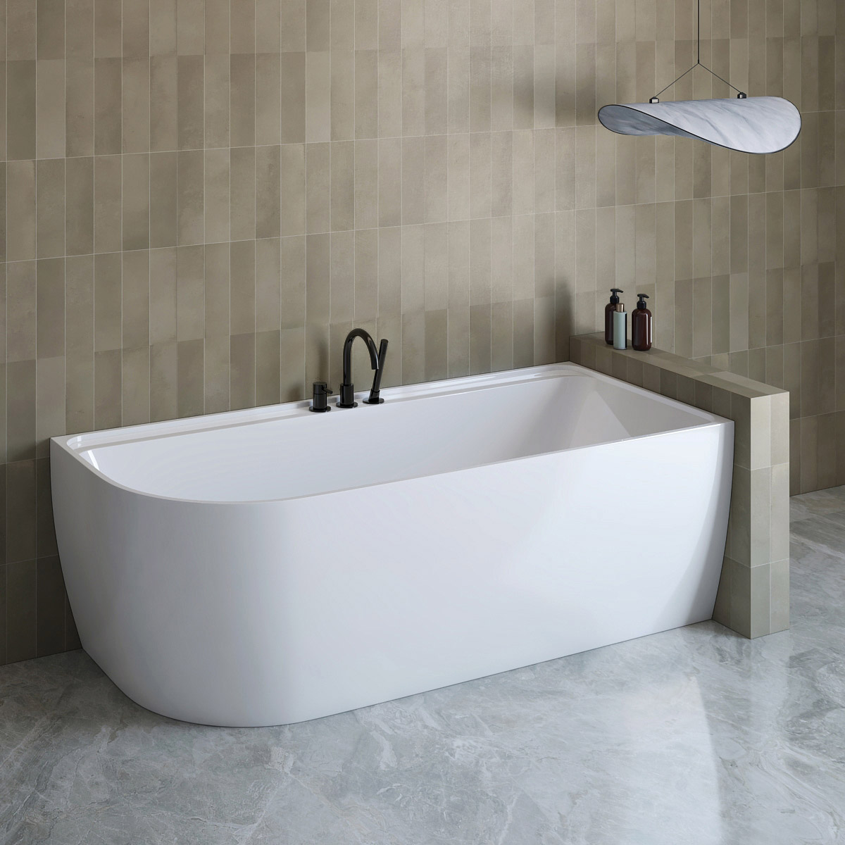 Appollo Lyle Freestanding Corner Bathtub