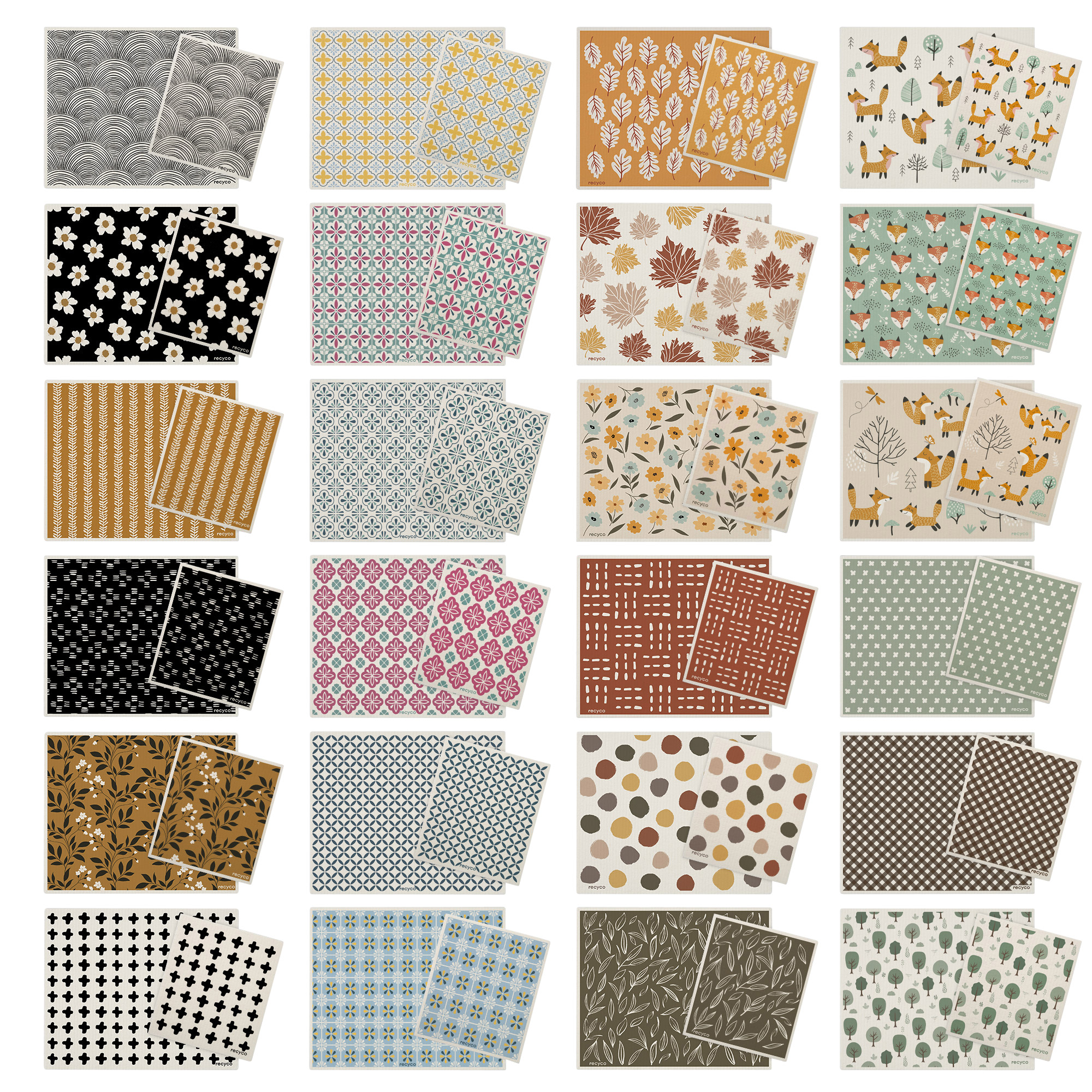 Swedish Dishcloths, 12-piece Set