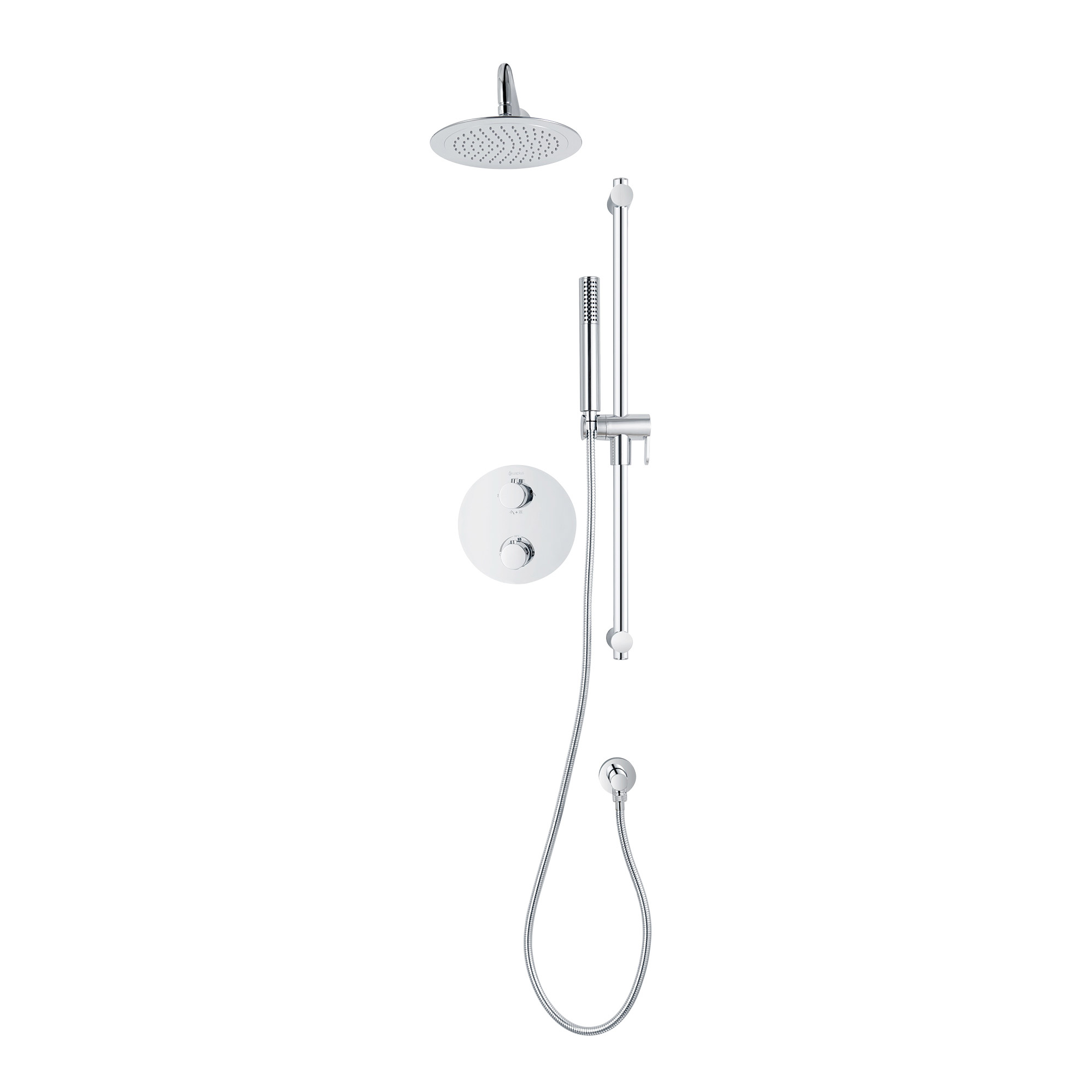 Akuaplus Elite Mya Thermostatic Handheld Shower and Shower Head