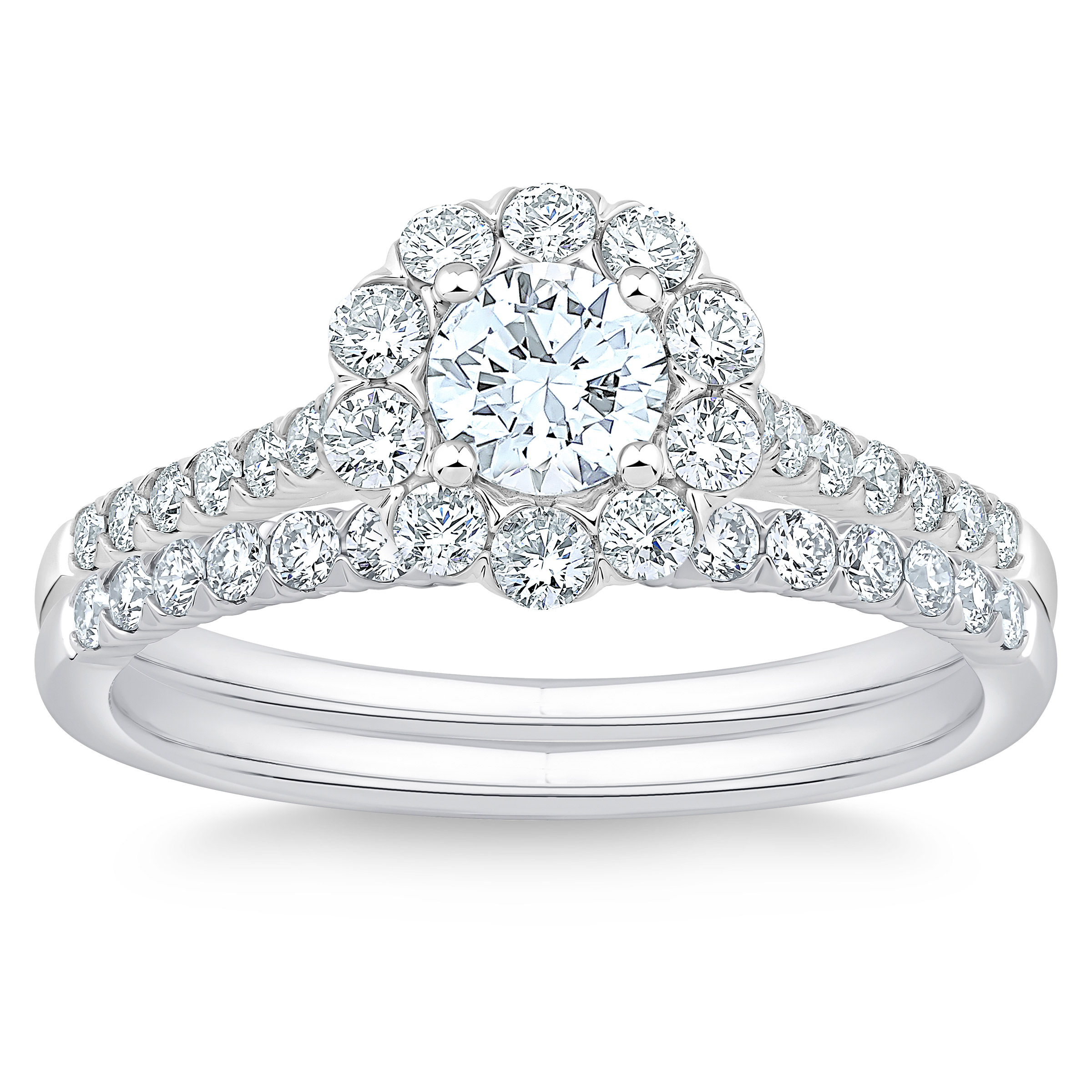 Round Brilliant Diamond Wedding Set (1.00 ctw)