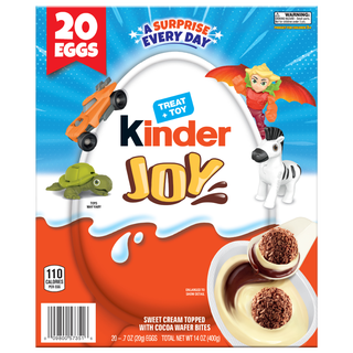 Kinder Joy Eggs, Treat + Toy, 0.7 oz, 20-count