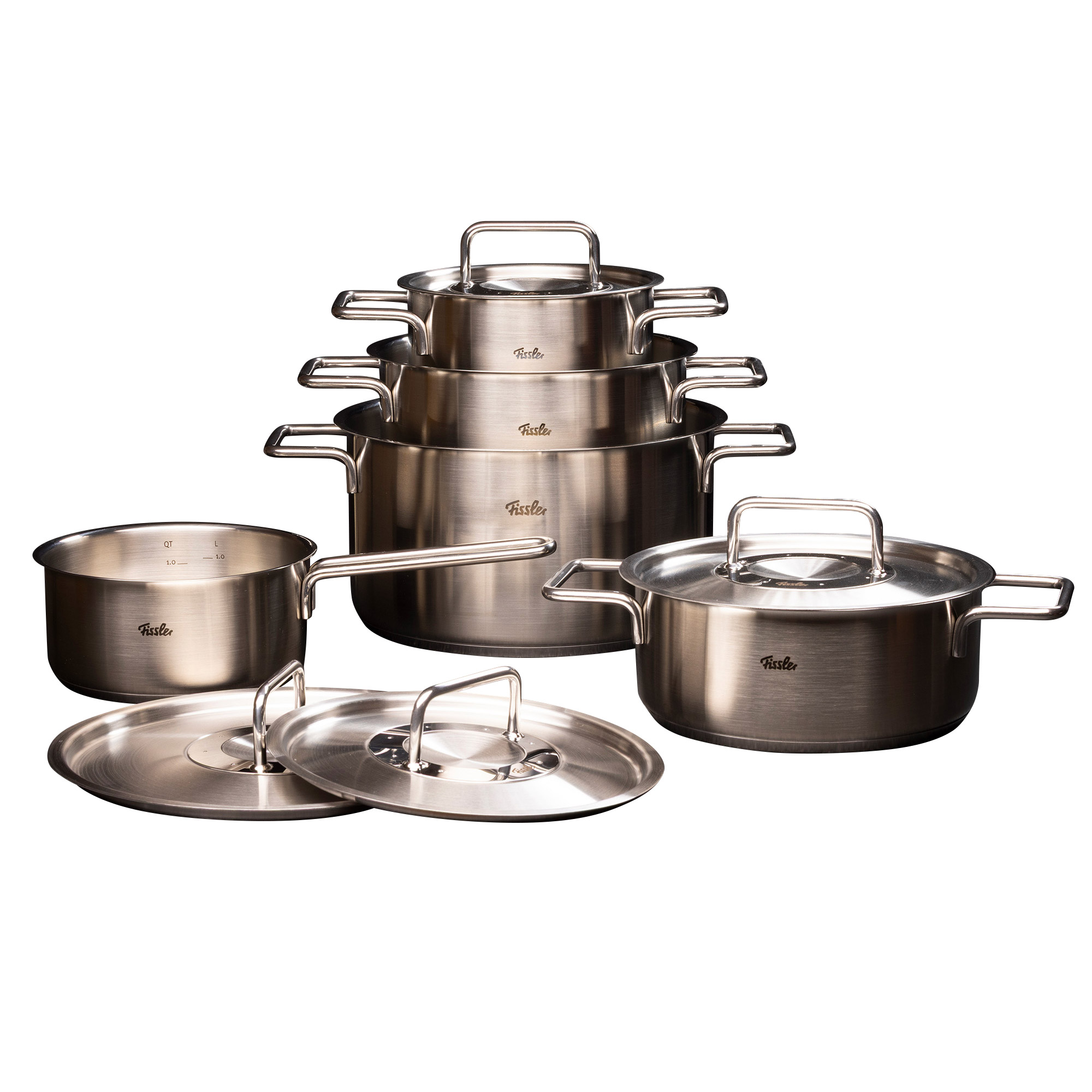 Fissler Pure Collection 9-piece Stainless Steel Cookware Set