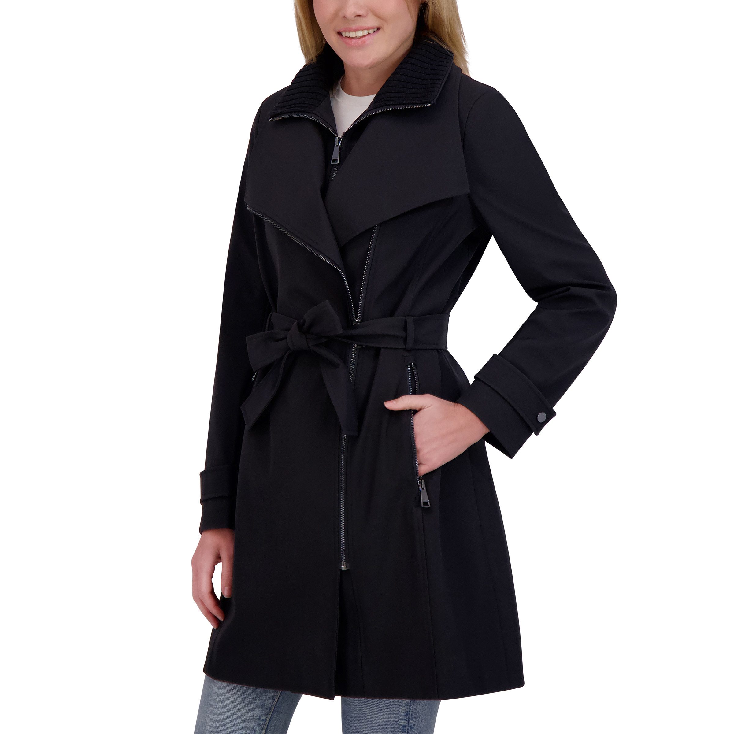 Halston Women's Belted Trench Coat | Costco