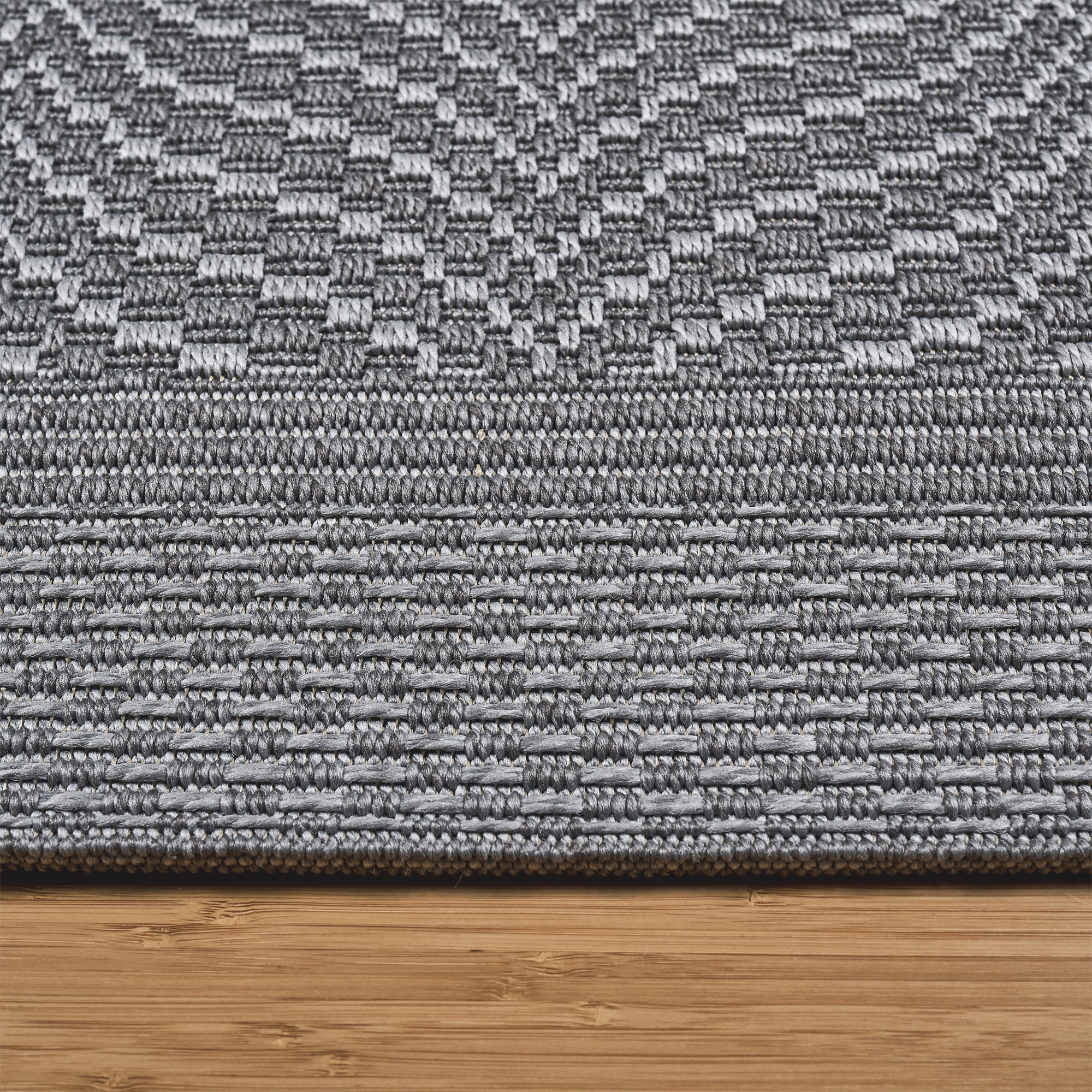 Laguna Indoor/Outdoor Area Rug, Aditi Silver Iron, 7'10” x 10