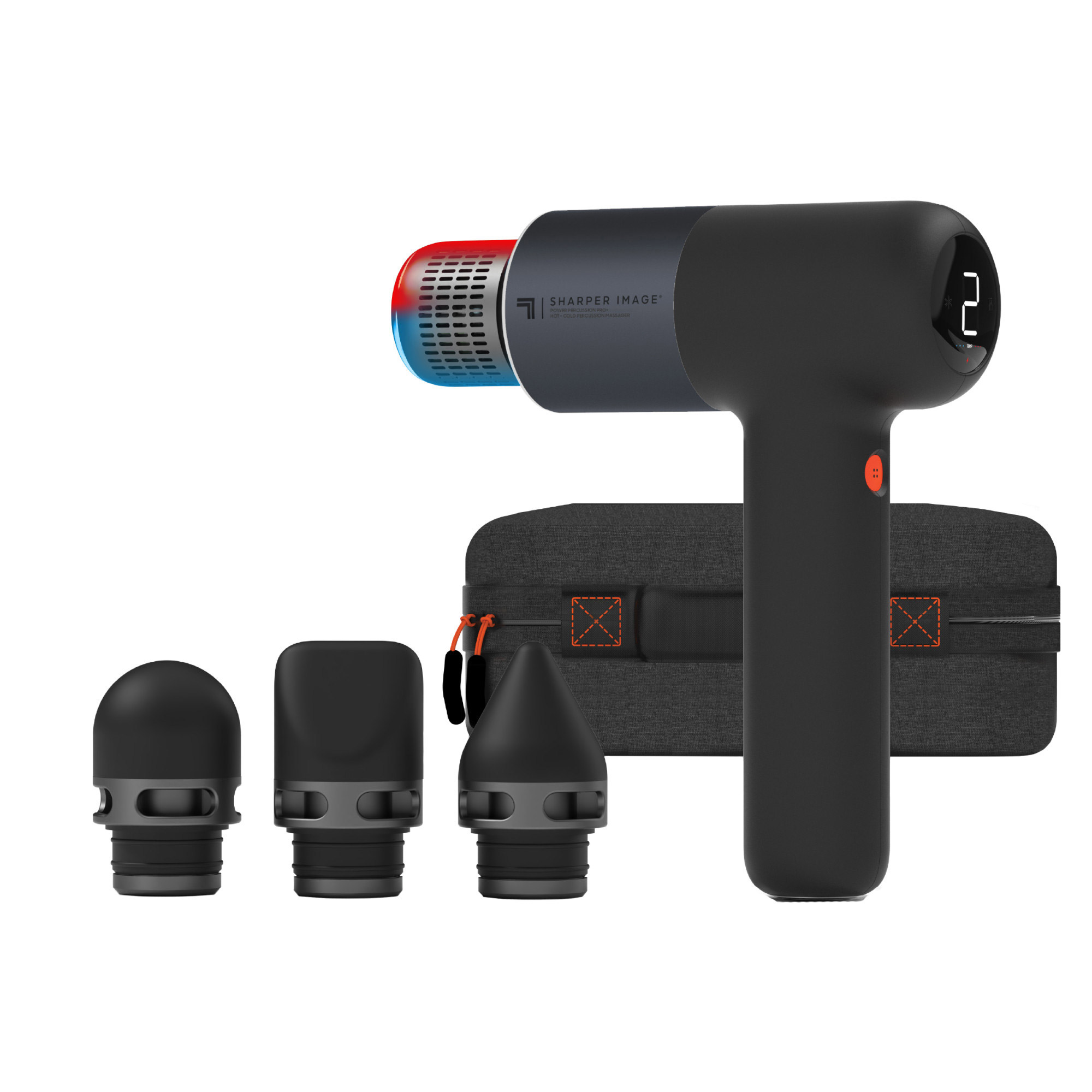 Sharper Image Power Percussion Pro+ Hot + Cold Percussion Massager 