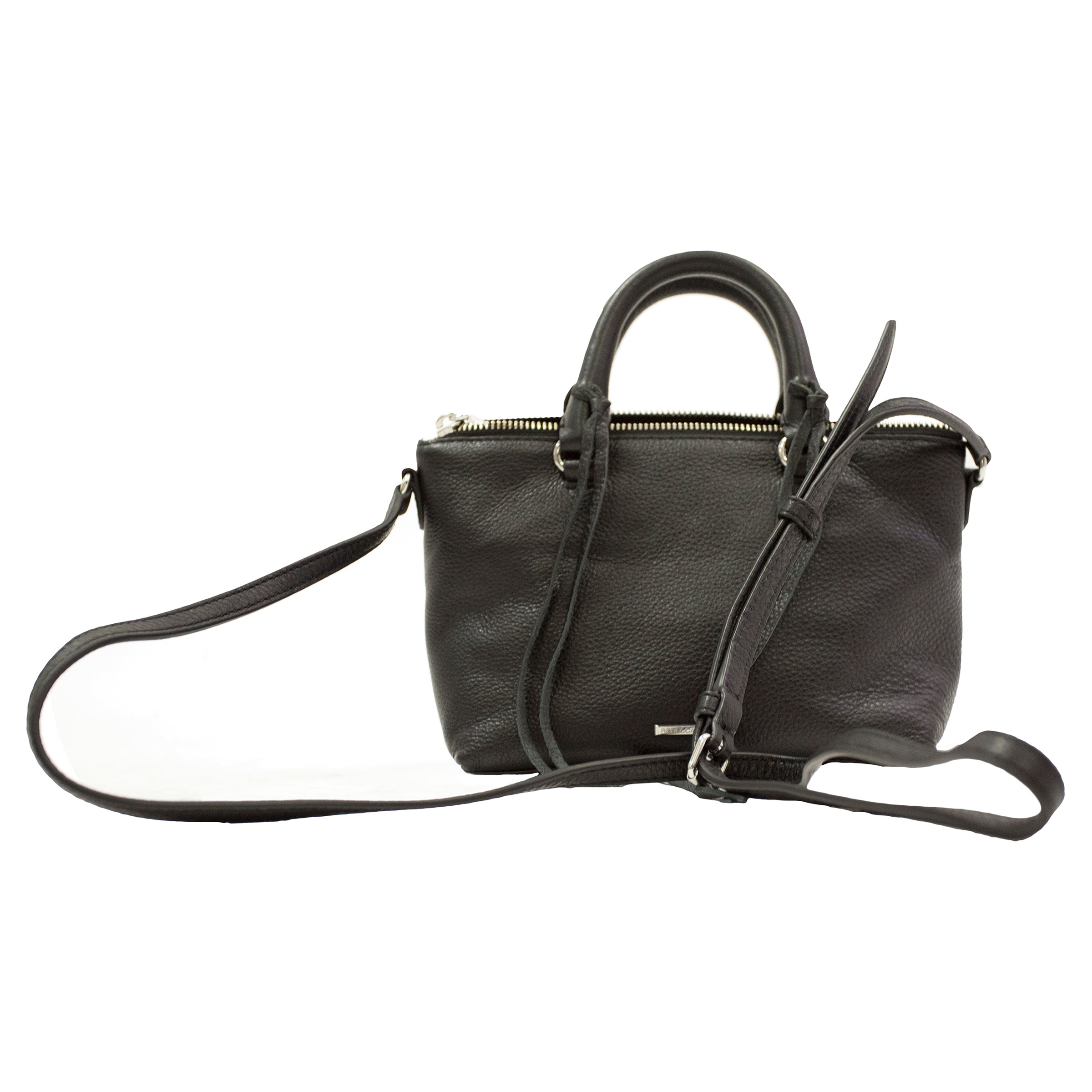 Rebecca Minkoff Micro Moto Satchel, Black | Costco