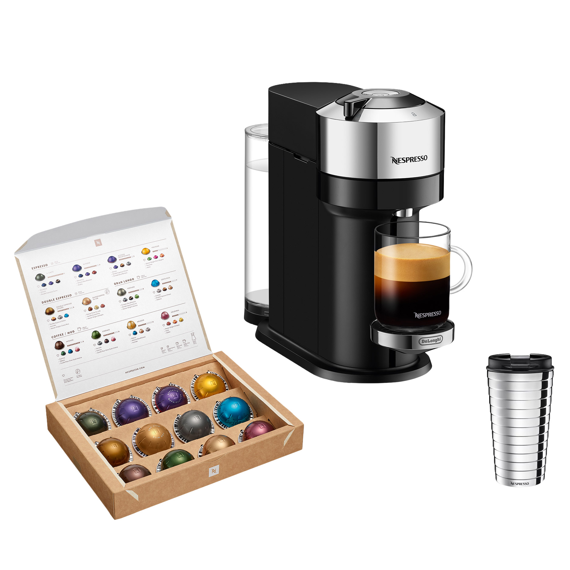 Nespresso Vertuo Next Deluxe Espresso and Coffee Machine by De