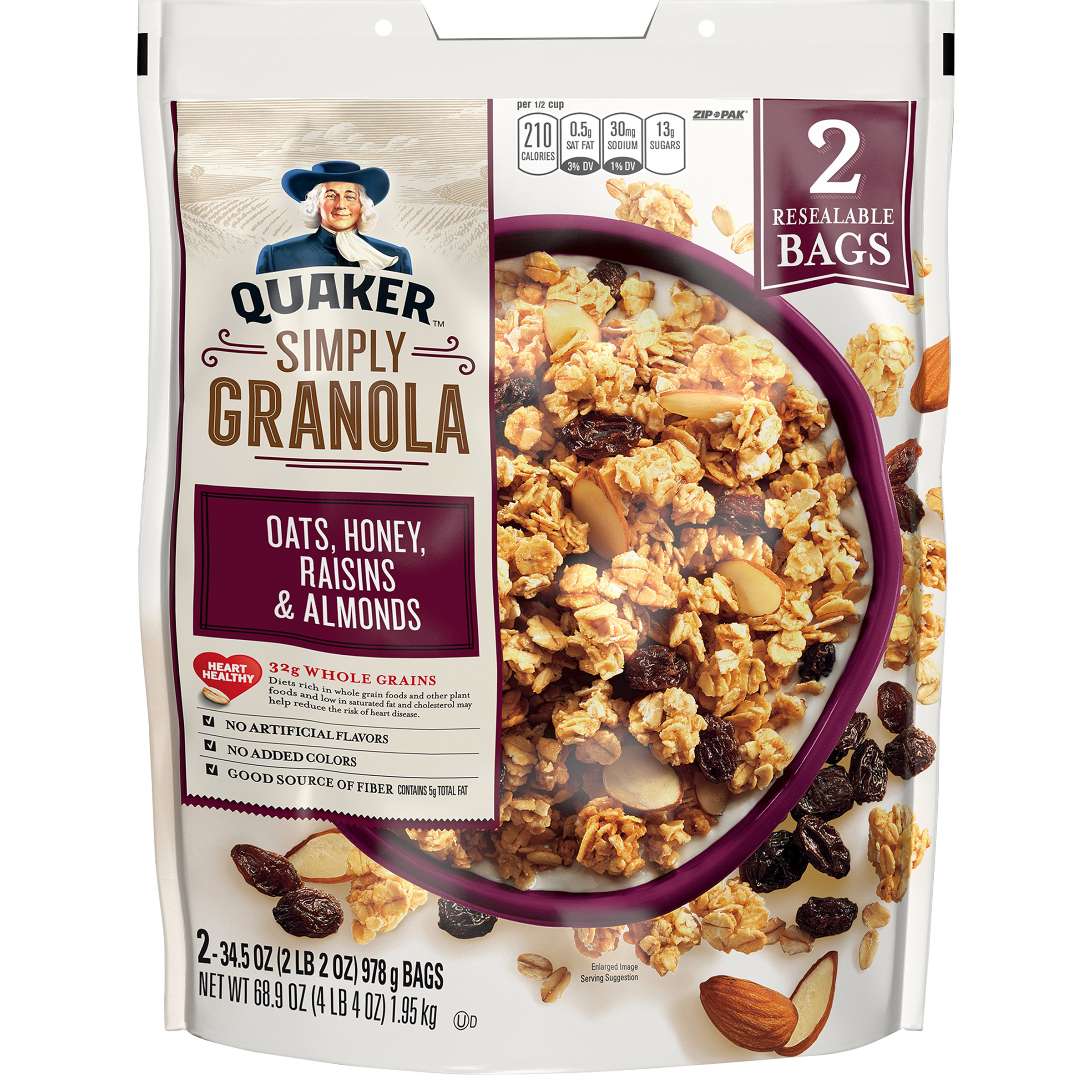 Quaker  Simply Granola  34.5 oz  2-Count