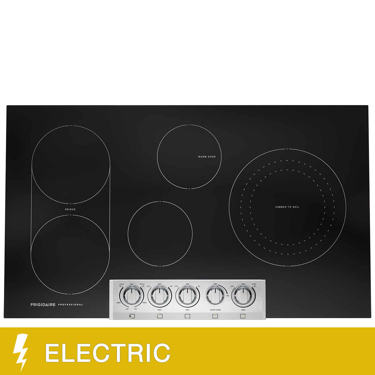 Frigidaire Professional 36 in. Stainless Steel Electric Cooktop with EvenTemp Burner