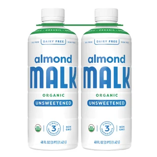 MALK ORGANIC UNSWEETENED ALMOND MILK 2/48 OZ
