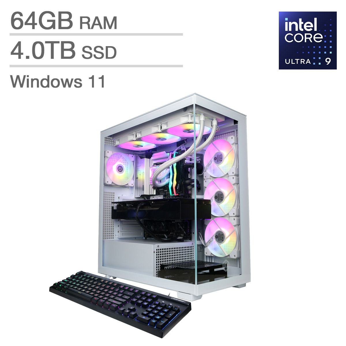 CyberPowerPC Gamer Supreme Gaming Desktop, Intel Core Ultra 9 285K - 64GB RAM, 4TB SSD, 16GB NVIDIA GeForce RTX 5080