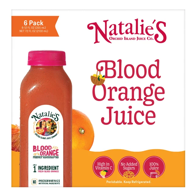 NATALIE'S BLOOD ORANGE JUICE 6/12 OZ