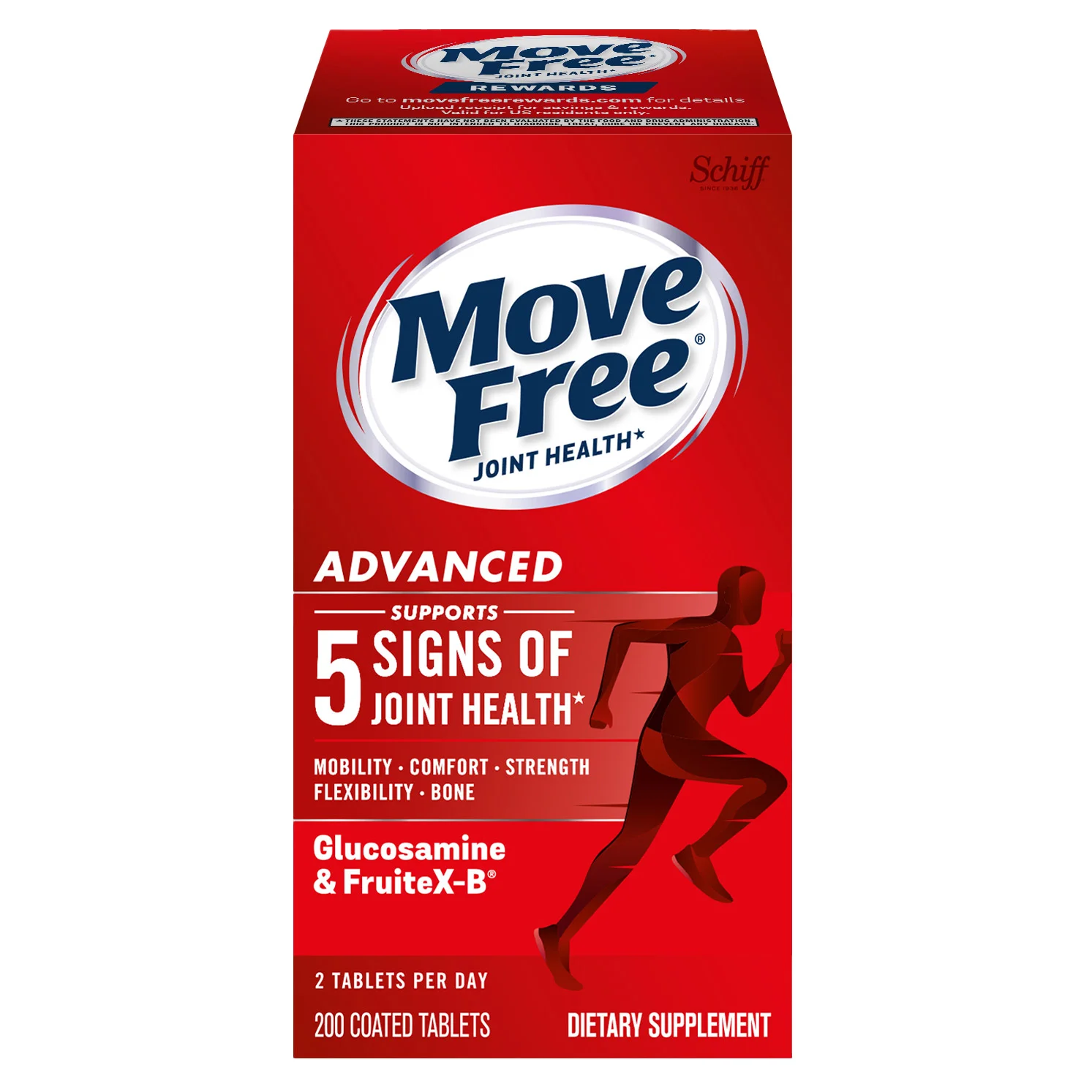 Schiff Move Free Advanced Joint Supplement, 200 Tablets | Costco