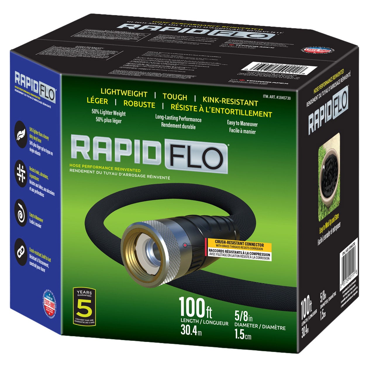 Teknor Rapid Flo 5/8 in. x 100 ft. Compact Garden Hose | Costco