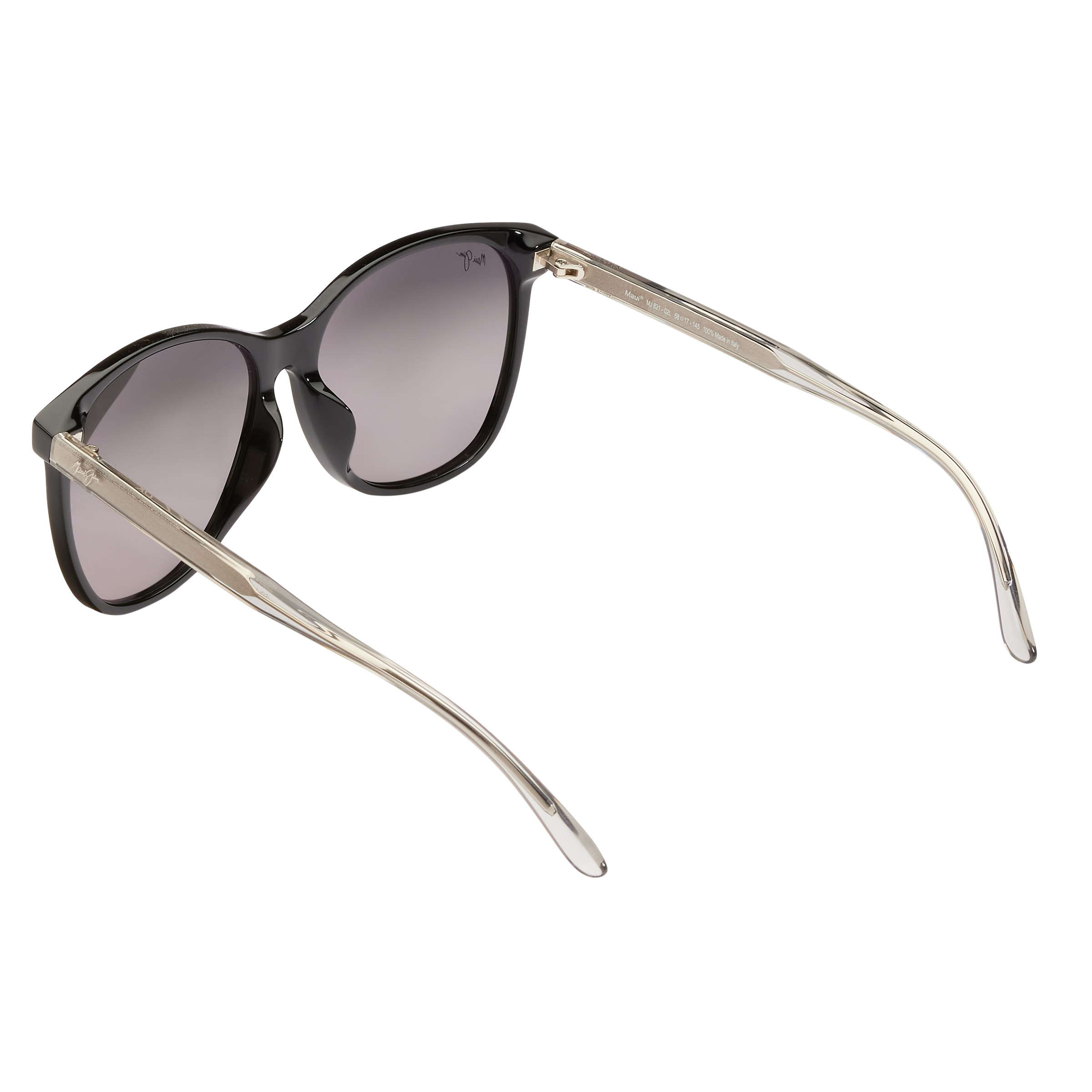 Maui Jim Isola GS821-02L Black with Translucent Light Grey Temples