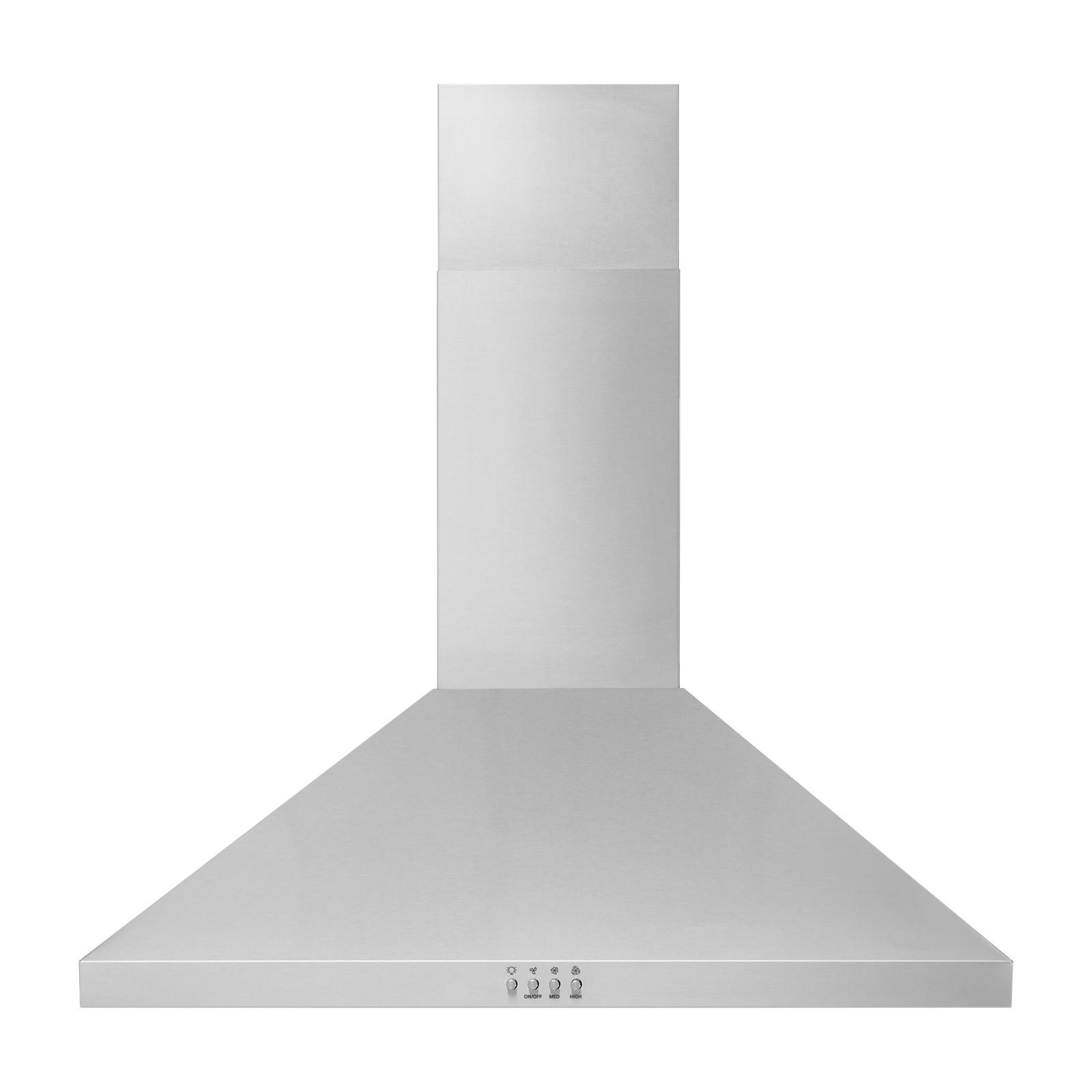 Whirlpool 30 in Stainless Steel Chimney Wall Mount Range Hood, 400 CFM