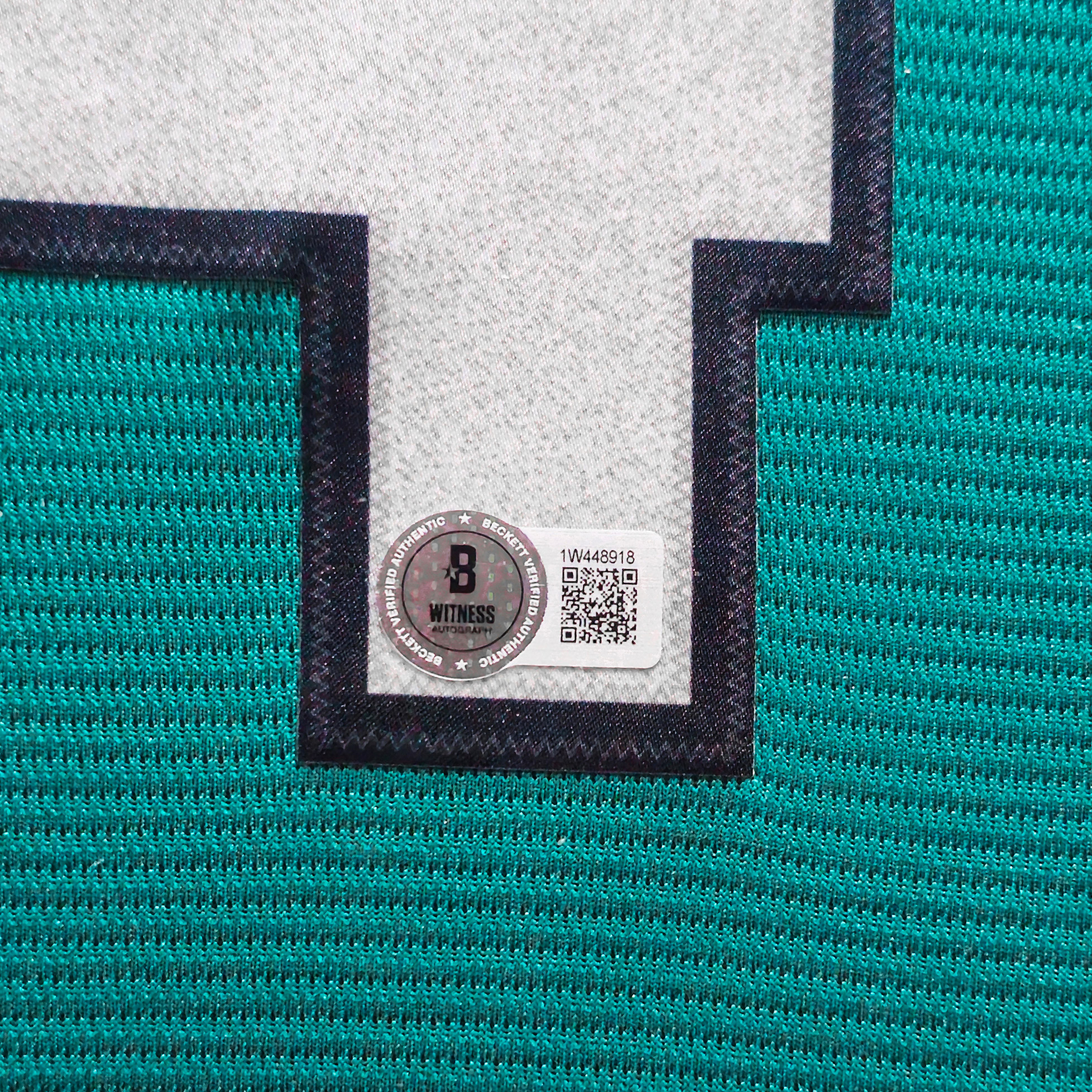 Ken Griffey Jr. Autographed Framed Seattle Mariners Teal Nike