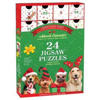 Eurographics Holiday Dogs Advent Calendar Puzzle Set 1200 pc Costco Eurographics Holiday Dogs Advent Calendar Puzzle Set 1200 pc Costco