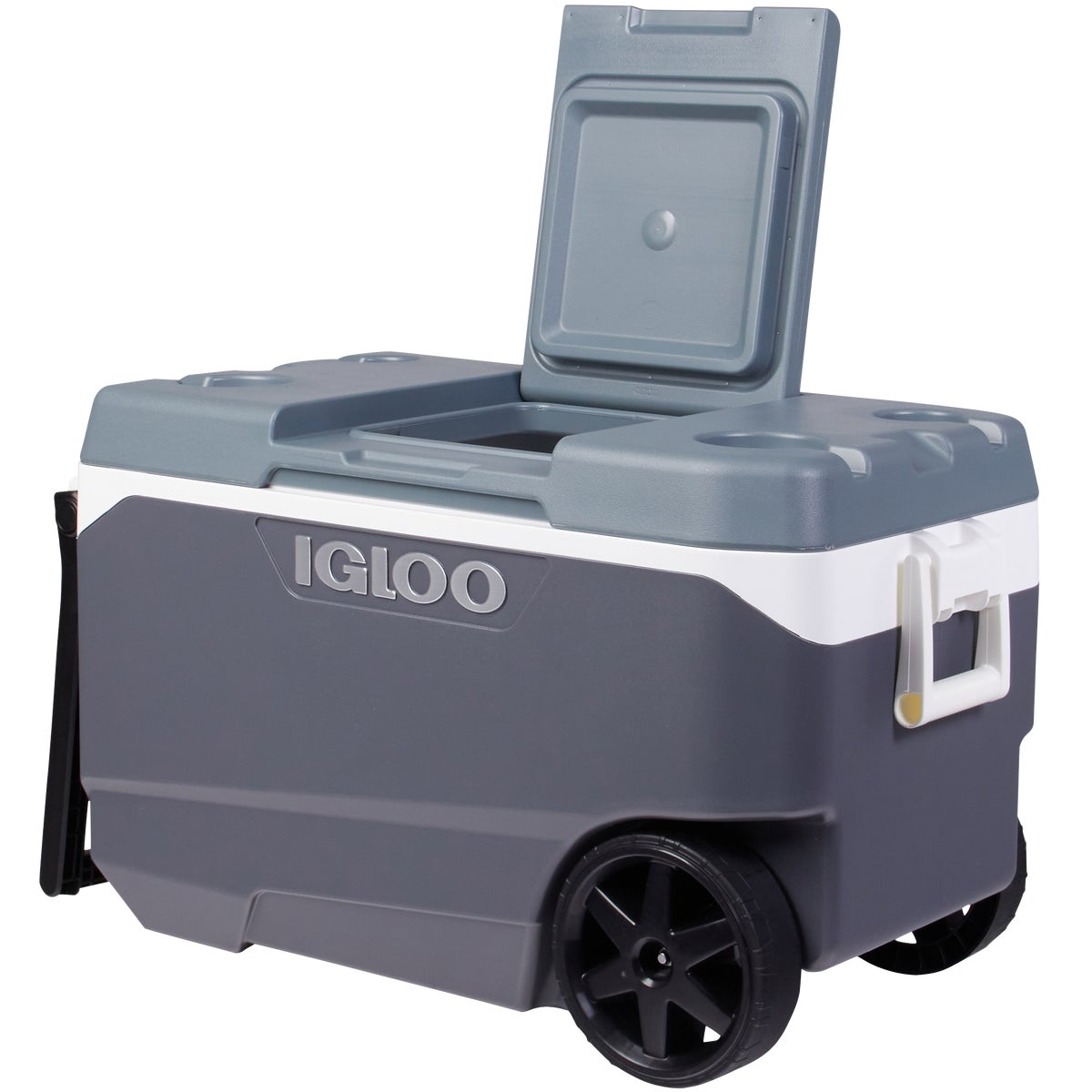 Igloo MaxCold Latitude Flip and Tow Wheeled Cooler, 90 Quart Igloo MaxCold Latitude Flip and Tow Wheeled Cooler, 90 Quart