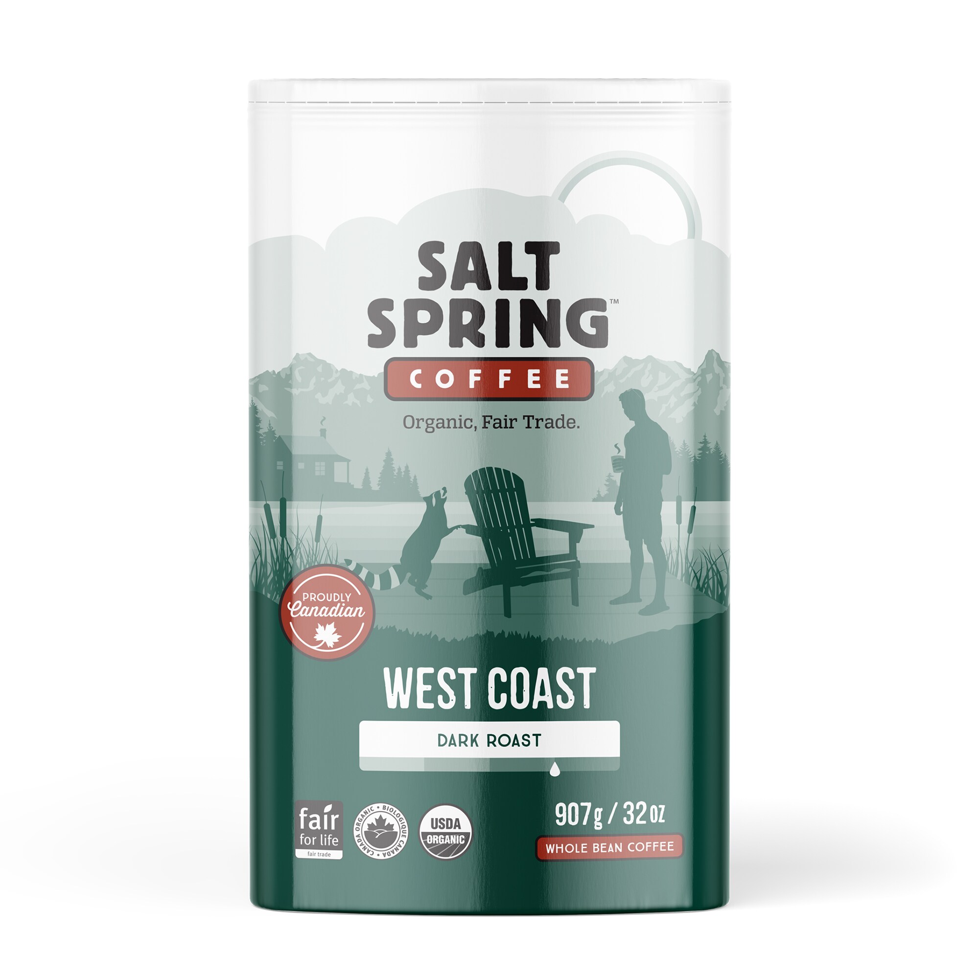 Salt Spring Coffee West Coast Dark Roast, 907g