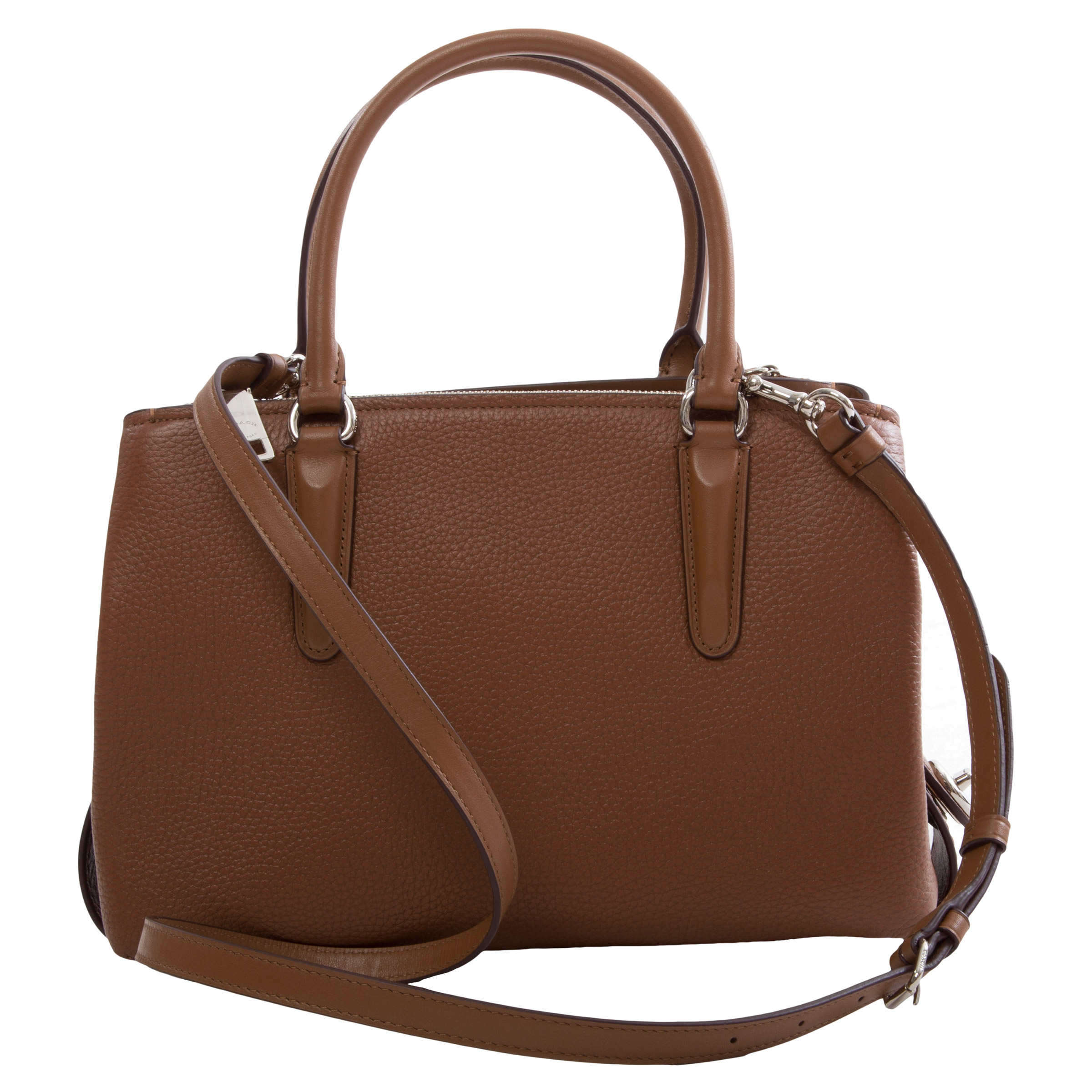 Coach Pebbled Brooklyn 28 Saddle Bag, Light Brown | Costco